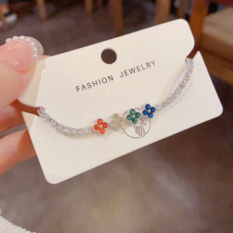 Four Color Clover Bracelet