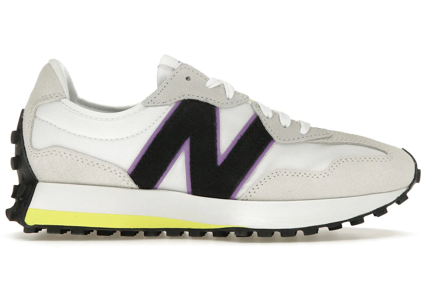 New Balance 327 Grey White Reflection Yellow Womens