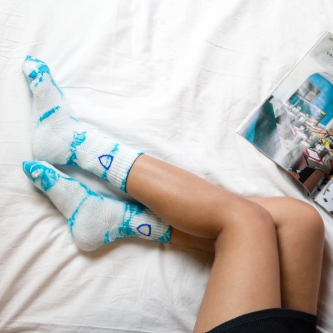 Helios Styocks Tie & Dye Ankle Length Cushion Socks
