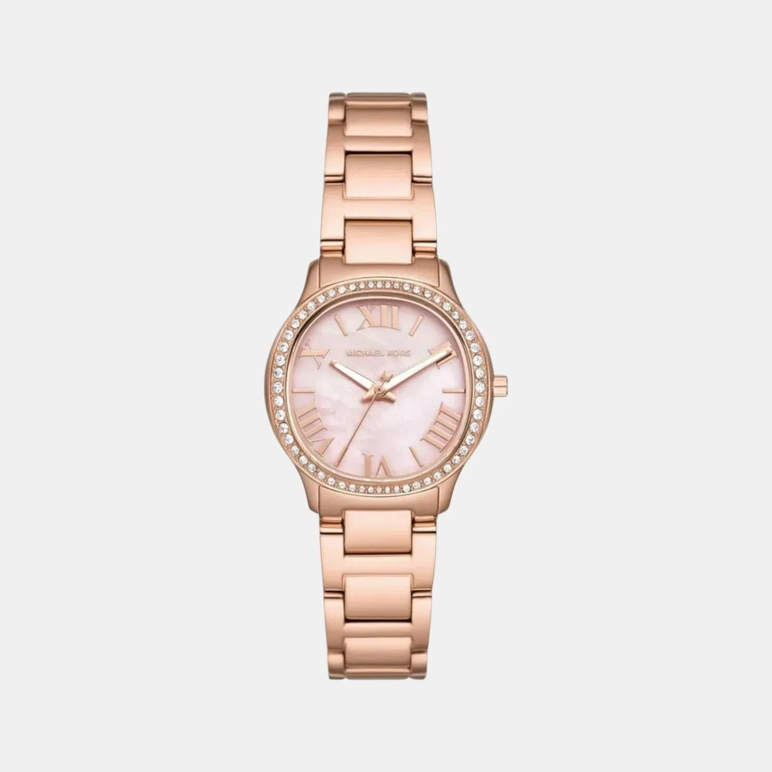 Michael Kors Sage Women Quartz Mother Of Pearl Dial Analog Stainless Steel Watch Mk4823