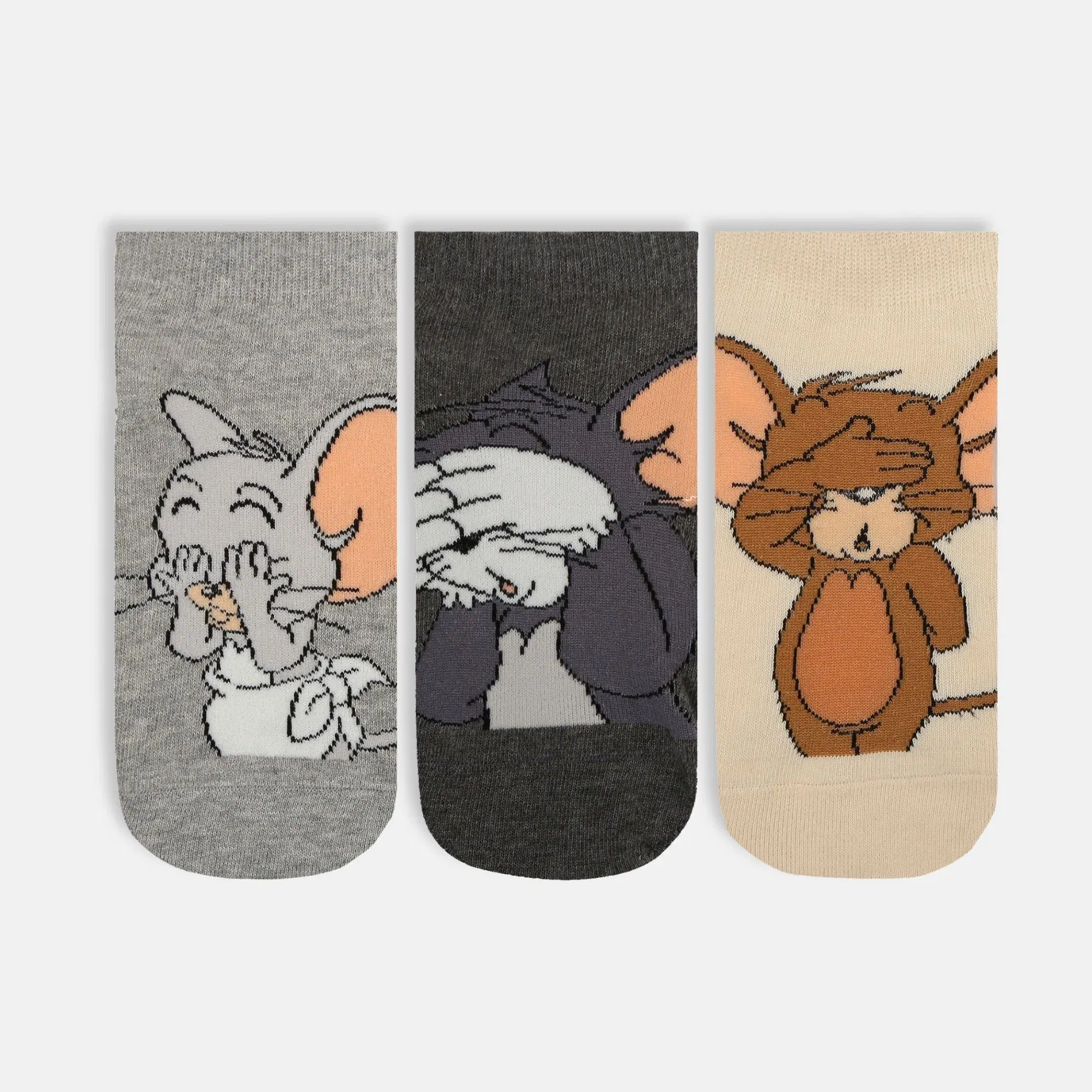 Women’s Tom & Jerry Cartoon Themed Lowcut Socks