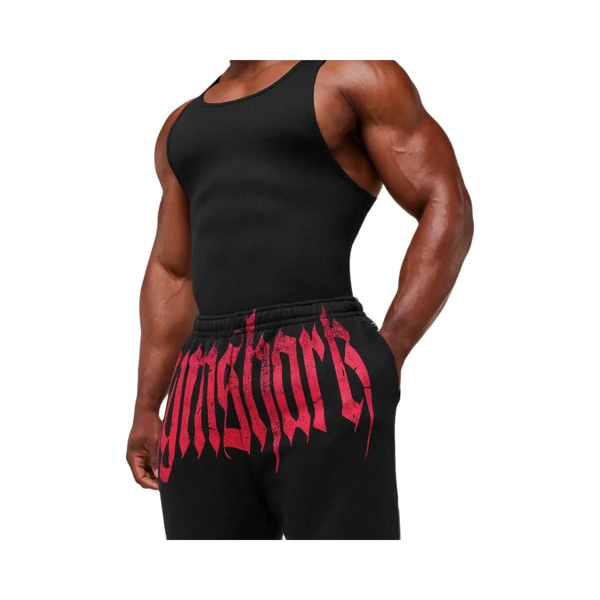 Gymshark Fade Graphic Straight Leg Jogger - GS Black