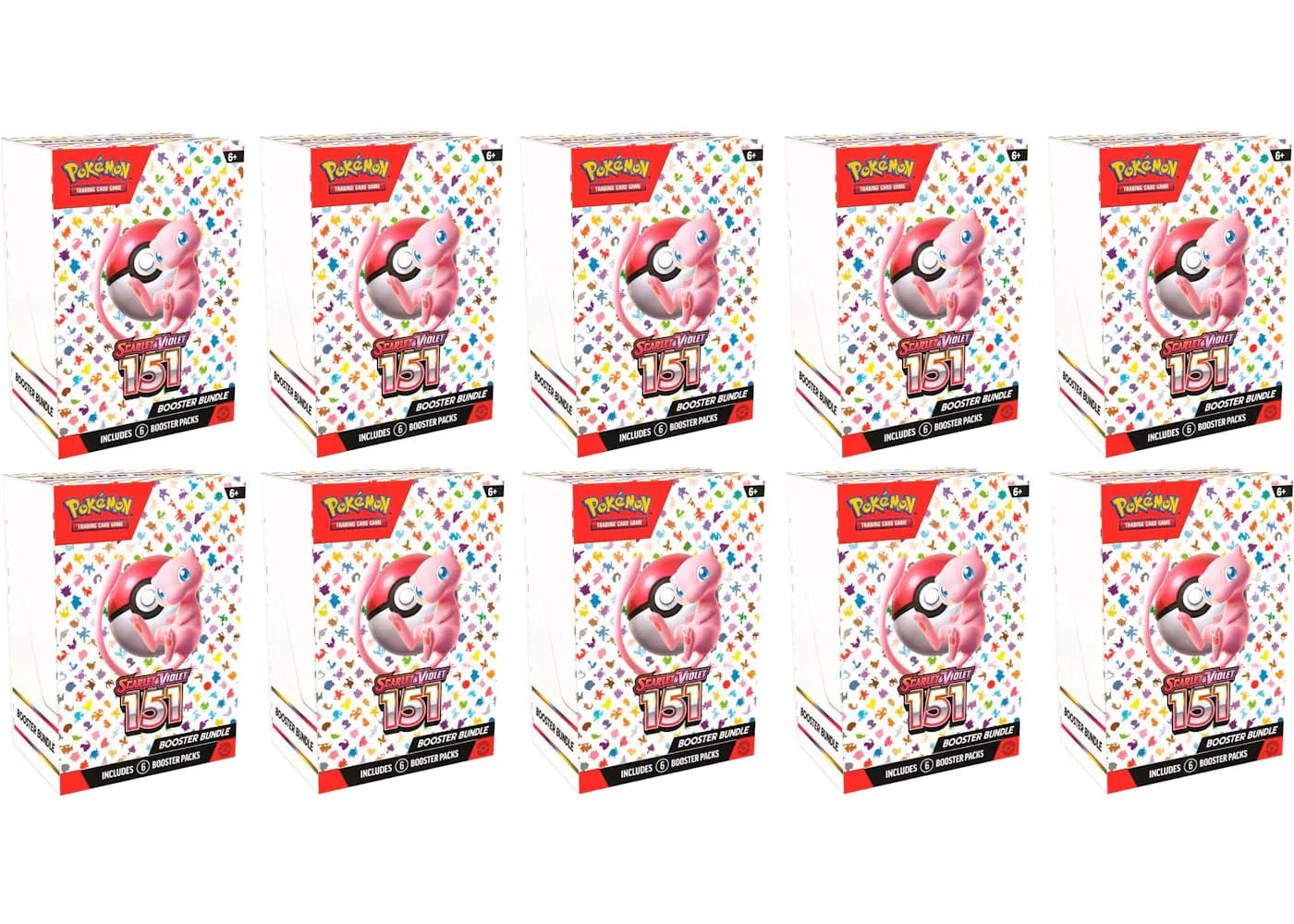 Pokemon Tcg Scarlet & Violet 151 6Pk Booster Bundle 10X Lot