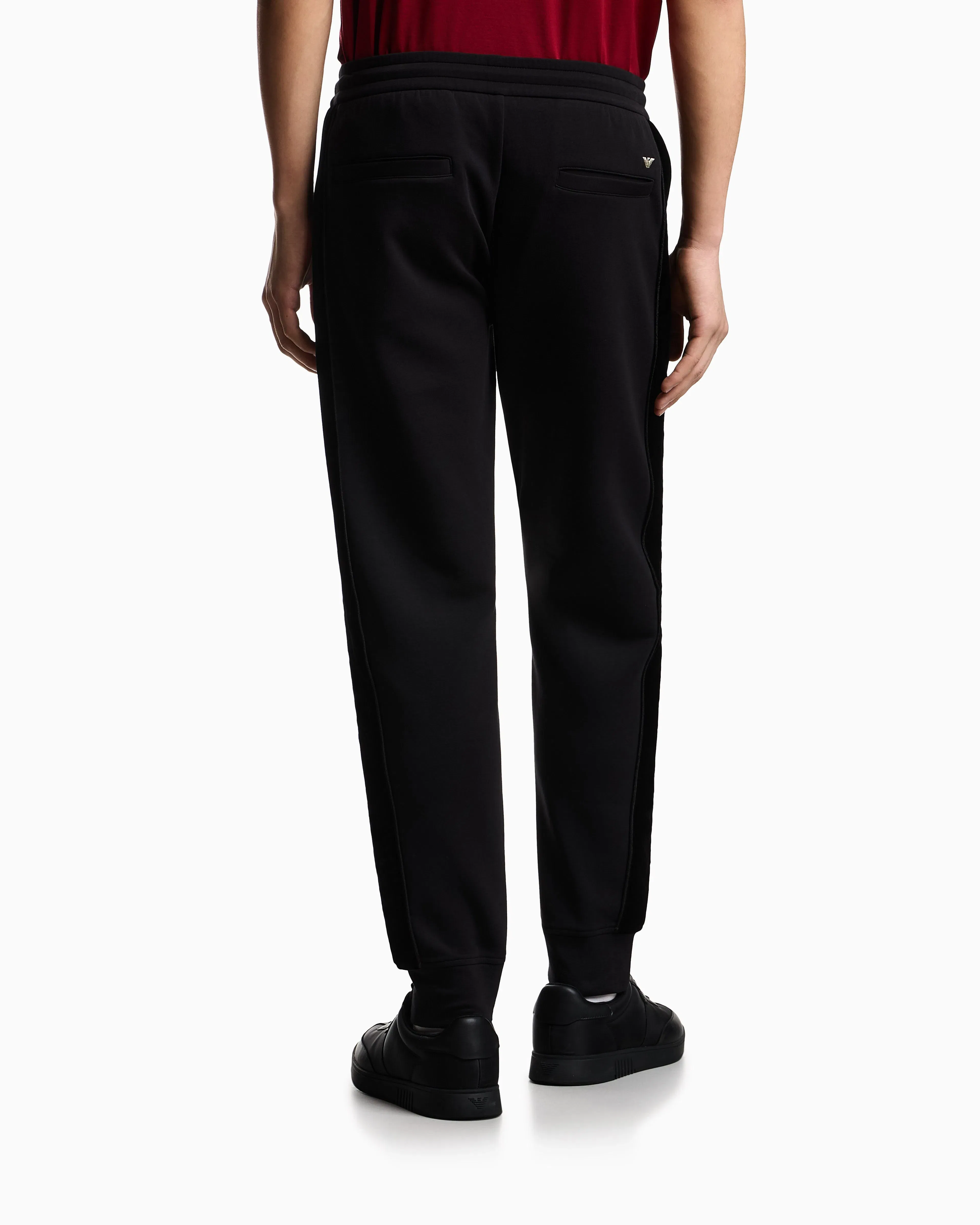 Emporio Armani Lunar New Year double-jersey slim-fit joggers