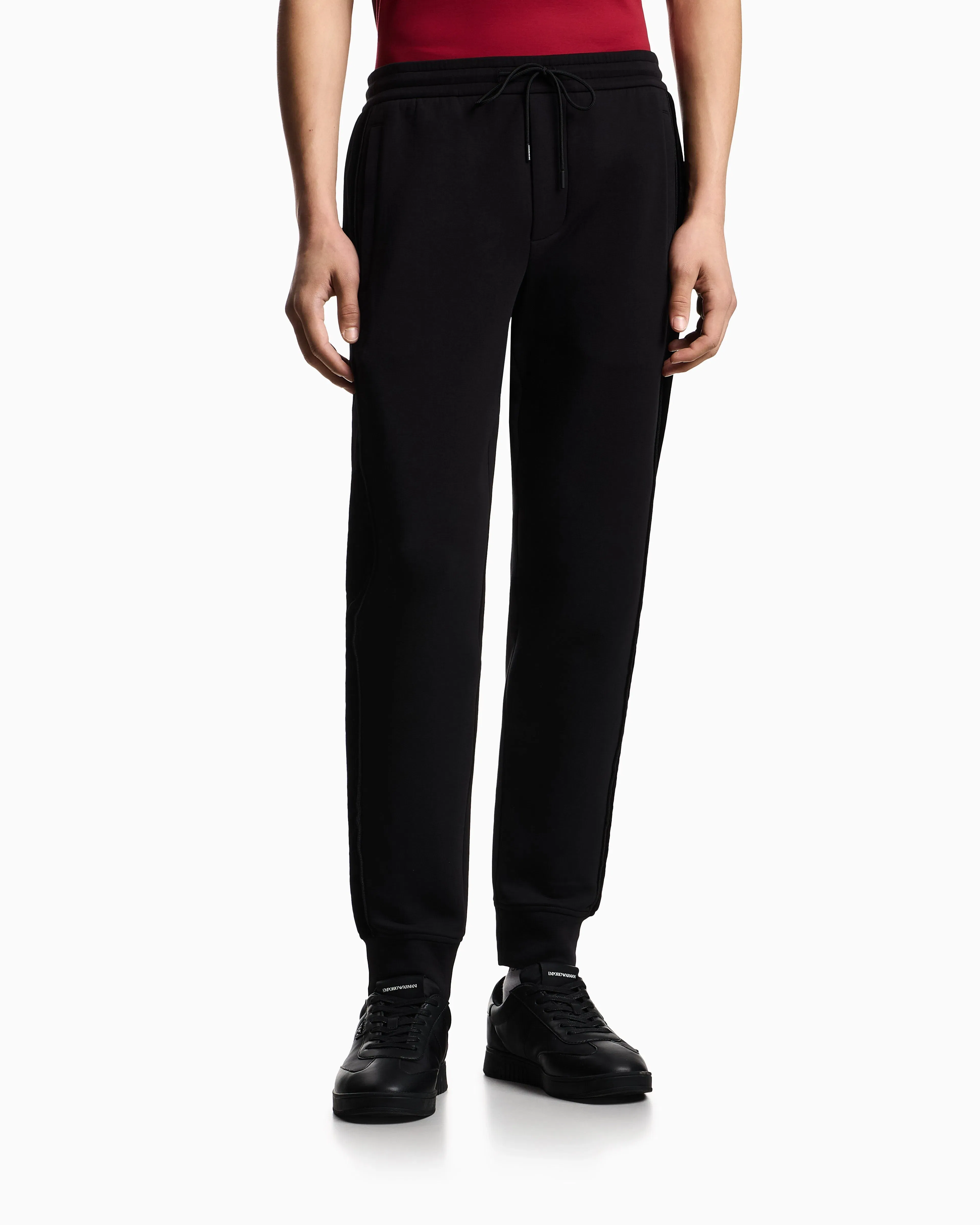 Emporio Armani Lunar New Year double-jersey slim-fit joggers