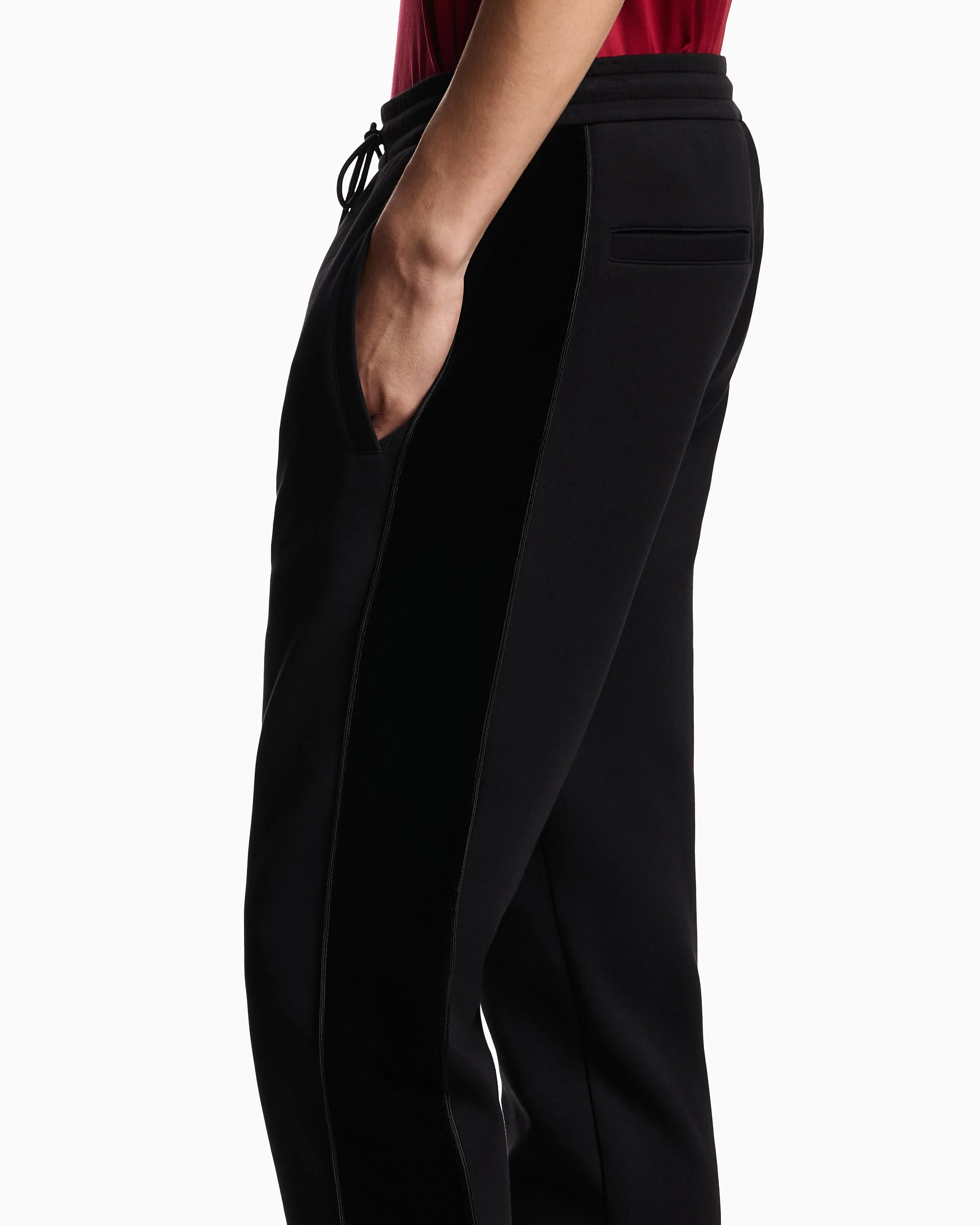 Emporio Armani Lunar New Year double-jersey slim-fit joggers