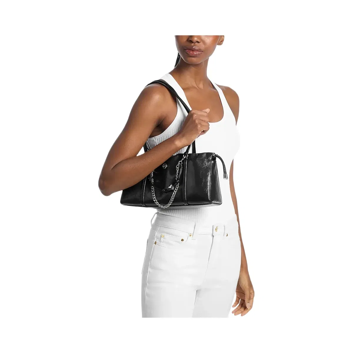 Michael Kors Matilda Small Cinched Shoulder Bag Black