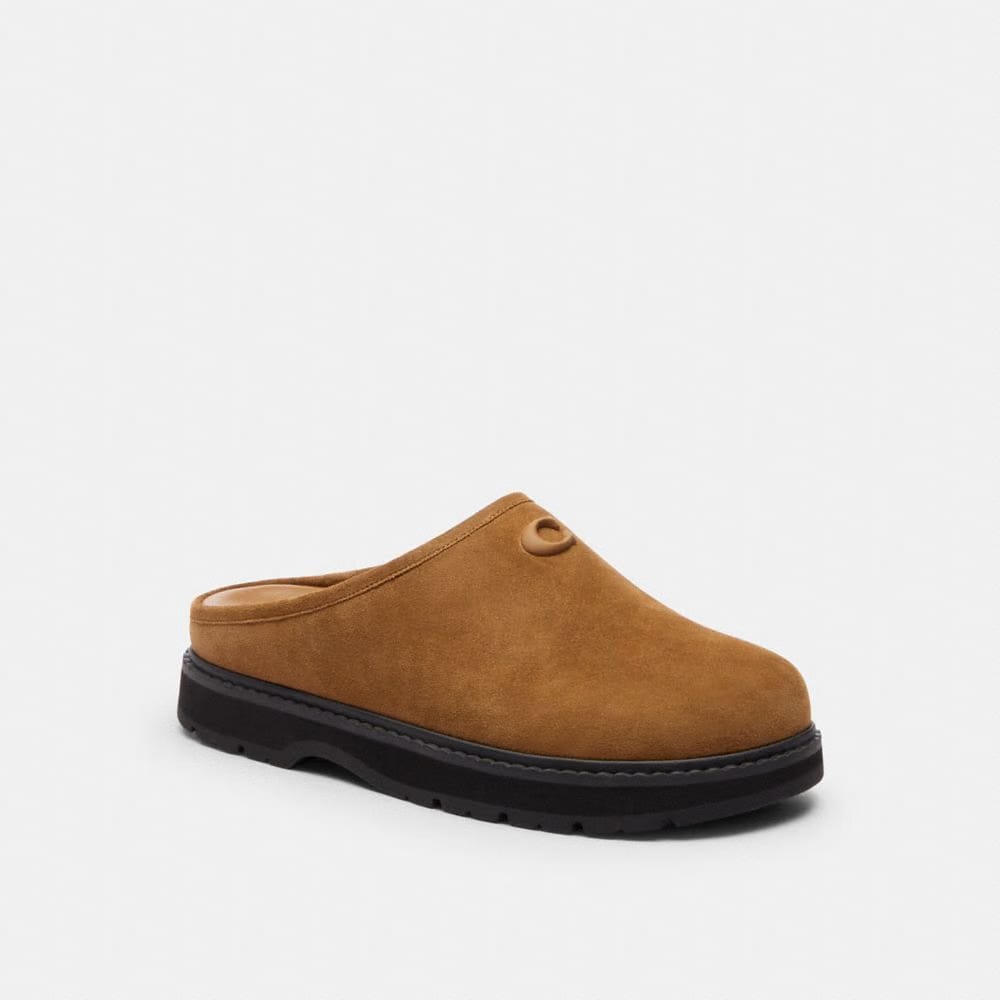 Men's Coach Sport Clog Tobacco Natural