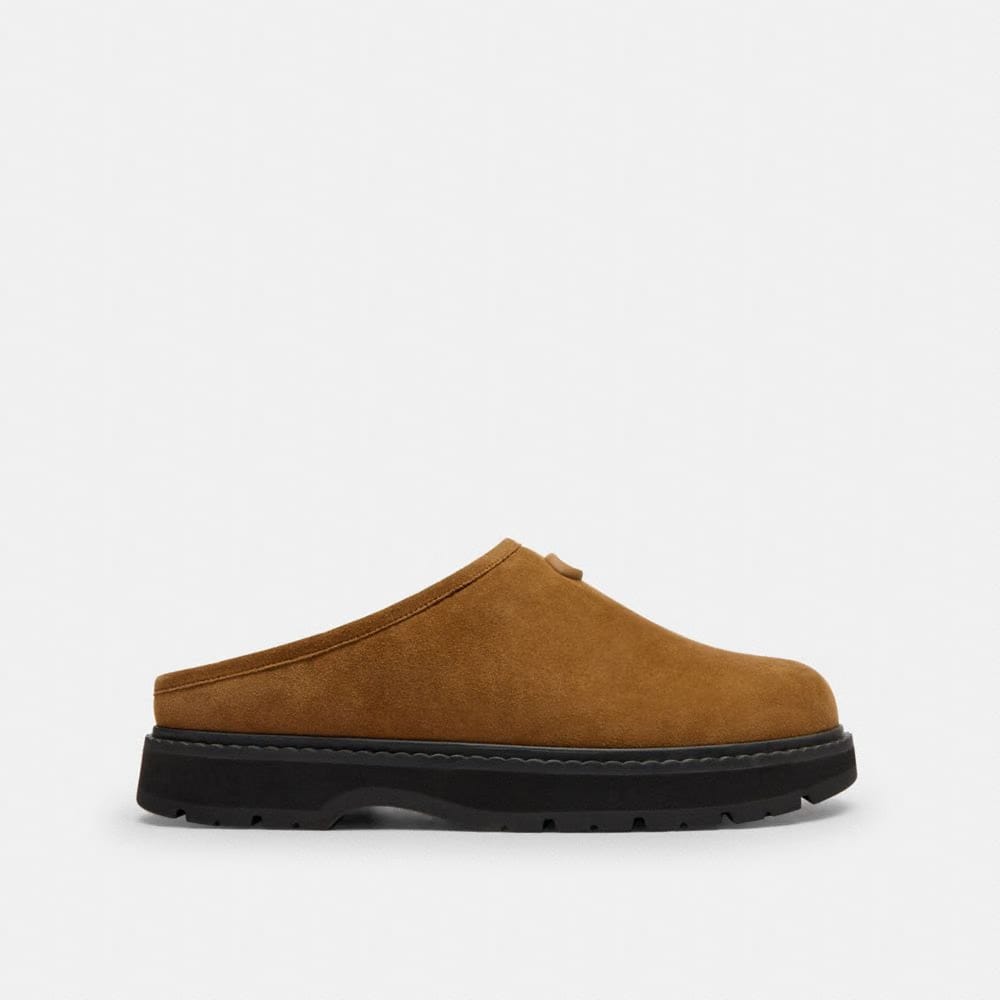 Men's Coach Sport Clog Tobacco Natural