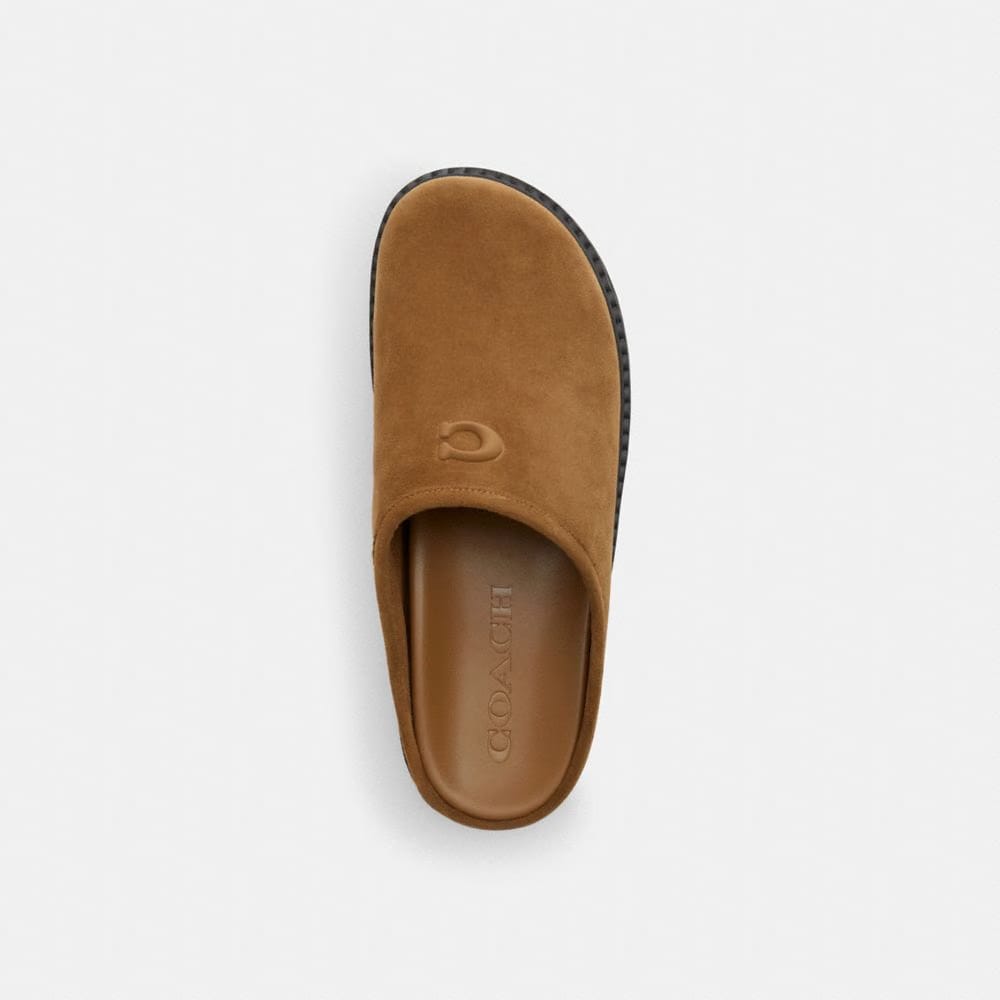 Men's Coach Sport Clog Tobacco Natural