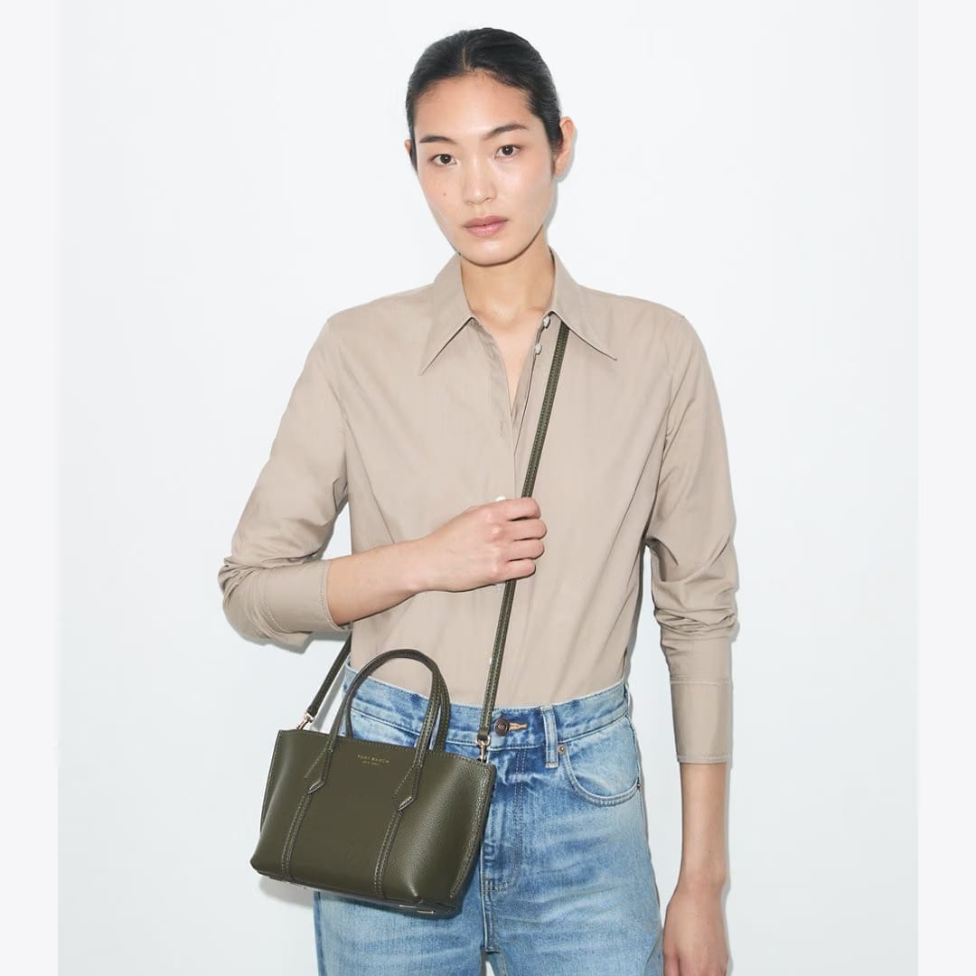 Tory Burch Mini Perry Tote Leccio