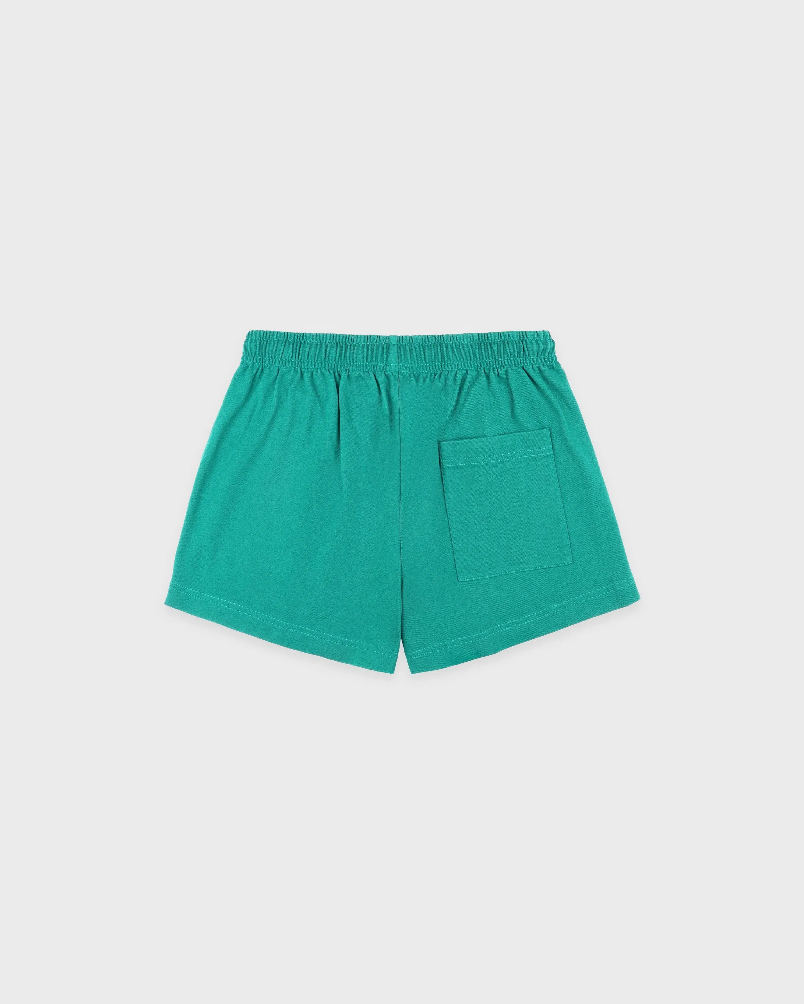Spellout Embroidered Disco Short - Spring Green/Faded Black