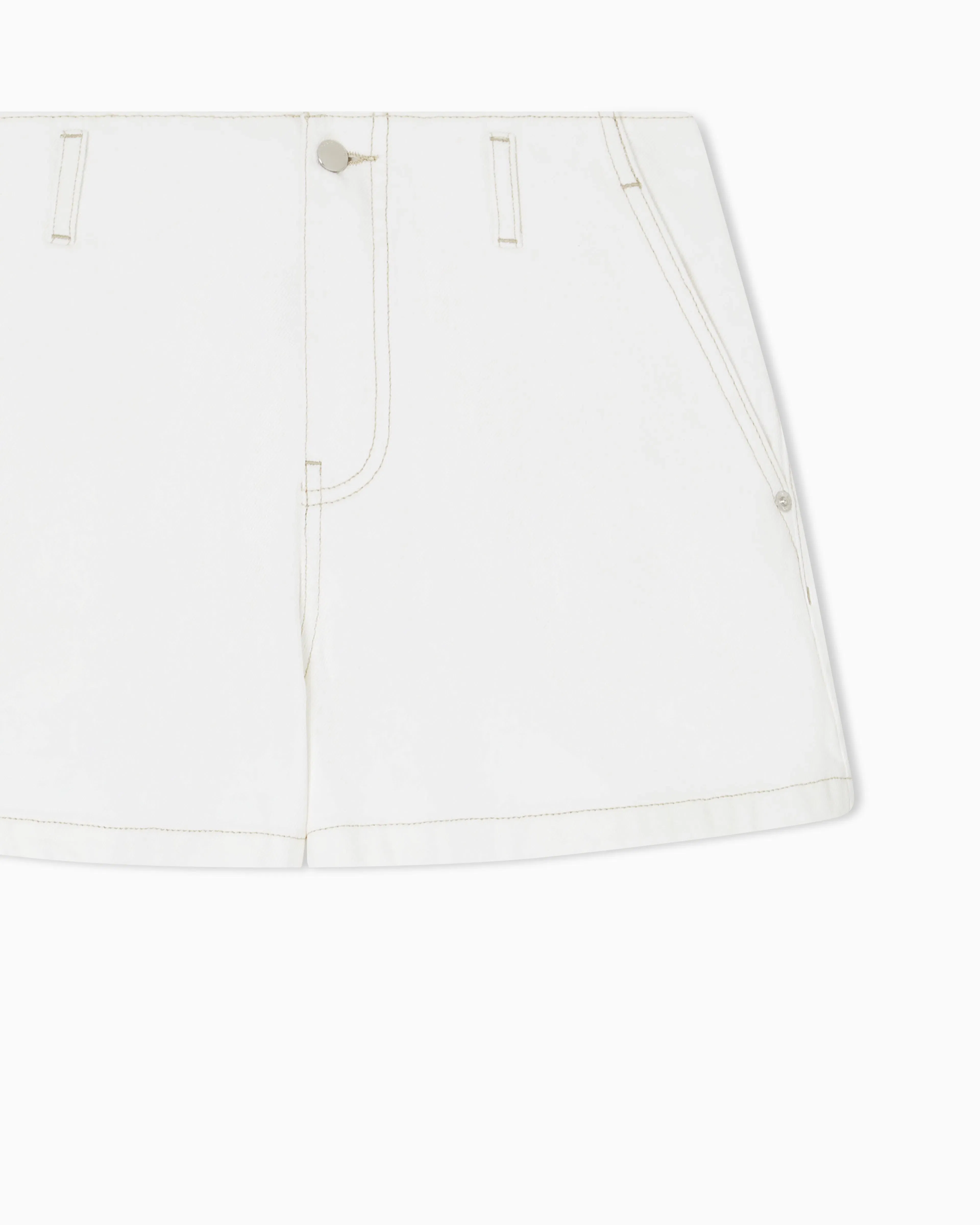 Emporio Armani Regular-fit shorts in garment-dyed drill
