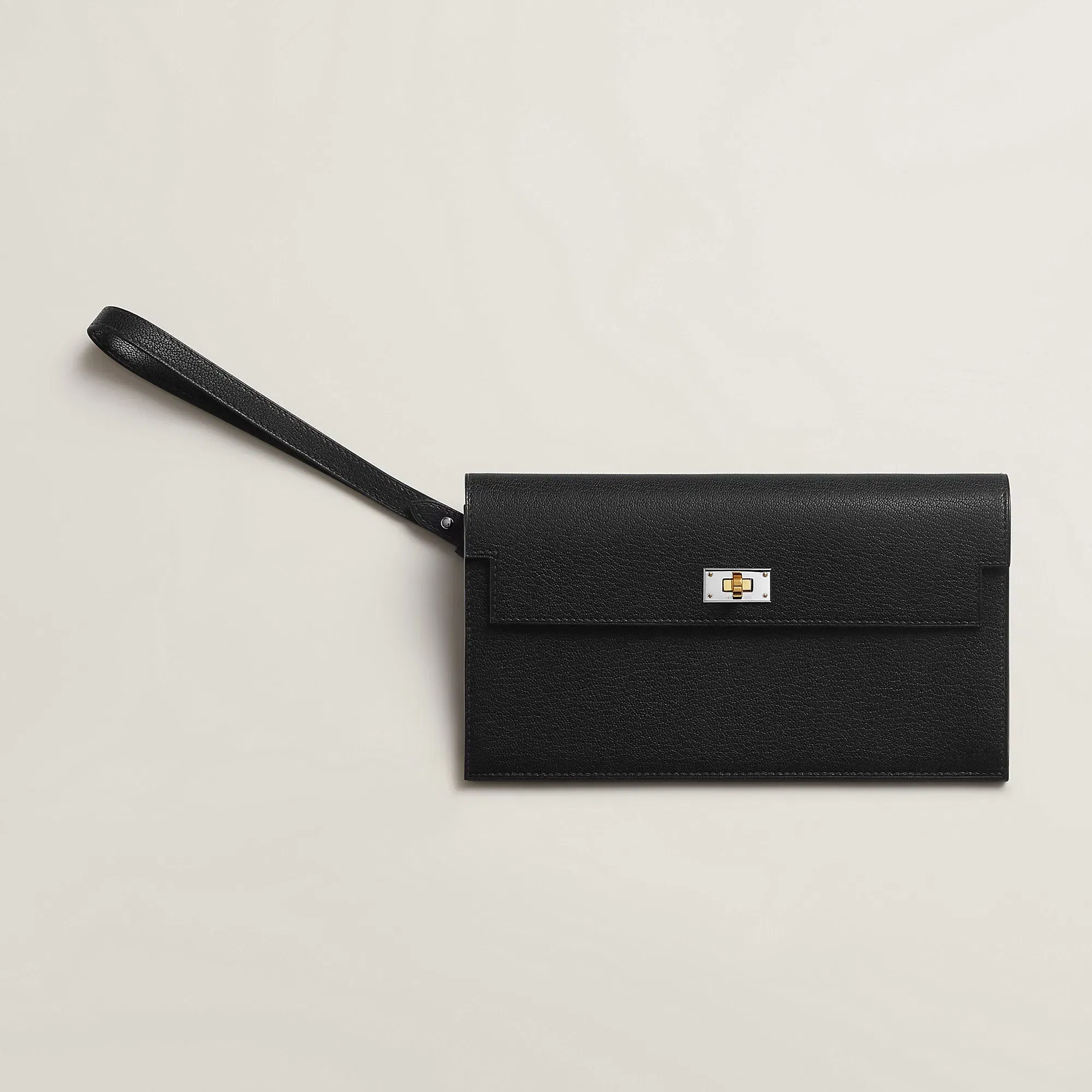 Hermes Kelly Pocket Long Electrum Wallet Toupe