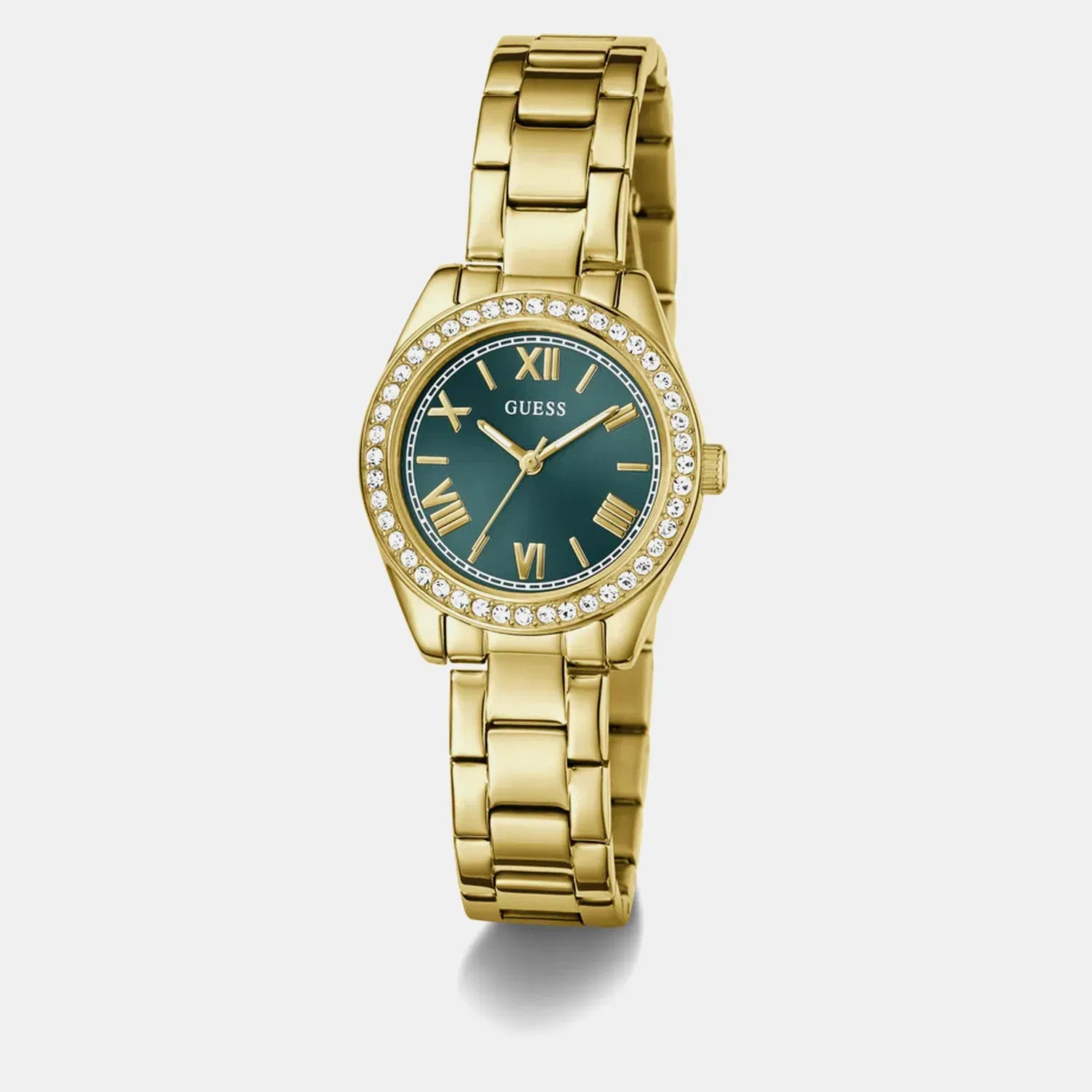 Guess Gd Mini Luna Women Quartz Teal Dial Analog Stainless Steel Gw0841L9