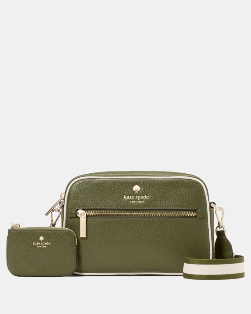 Emma Colorblock Pebbled Leather Large Crossbody