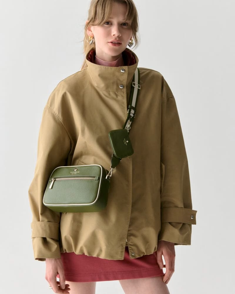 Emma Colorblock Pebbled Leather Large Crossbody