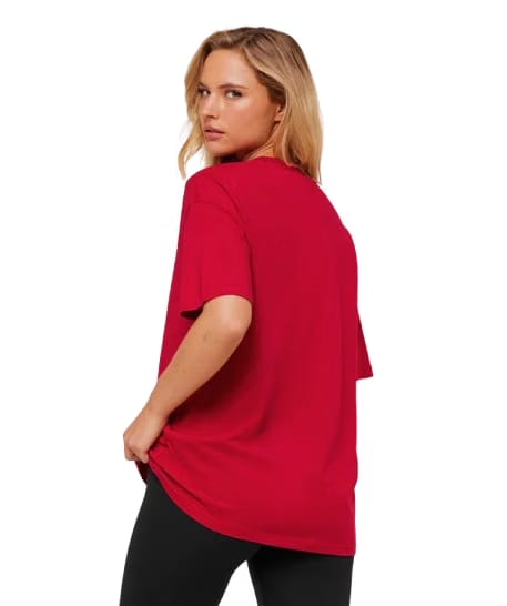Women's Gymshark Training Oversized T-Shirt Carmine Red