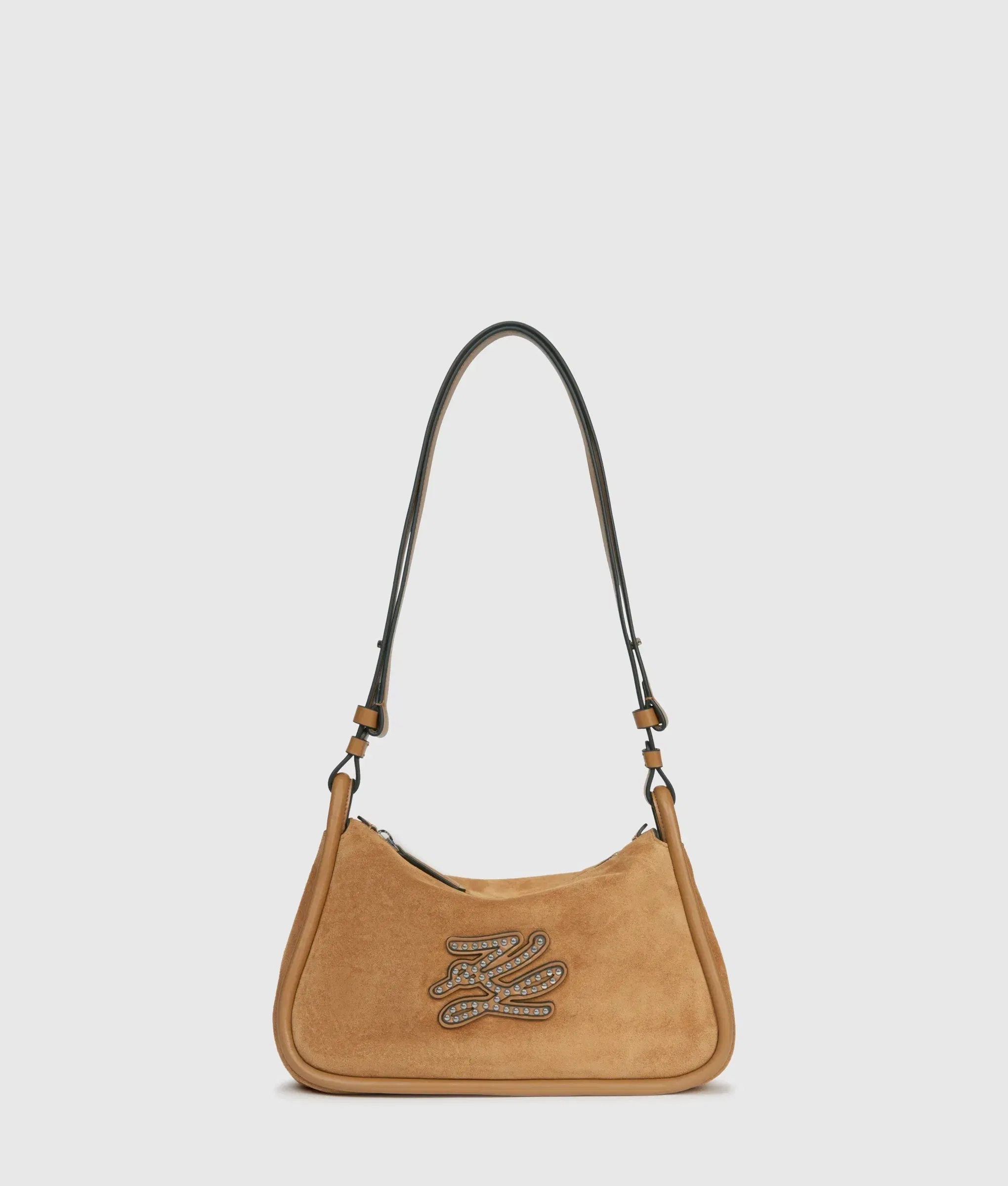 KarlLagerfeld Kautograph Patch Crossbody Bag Caramel