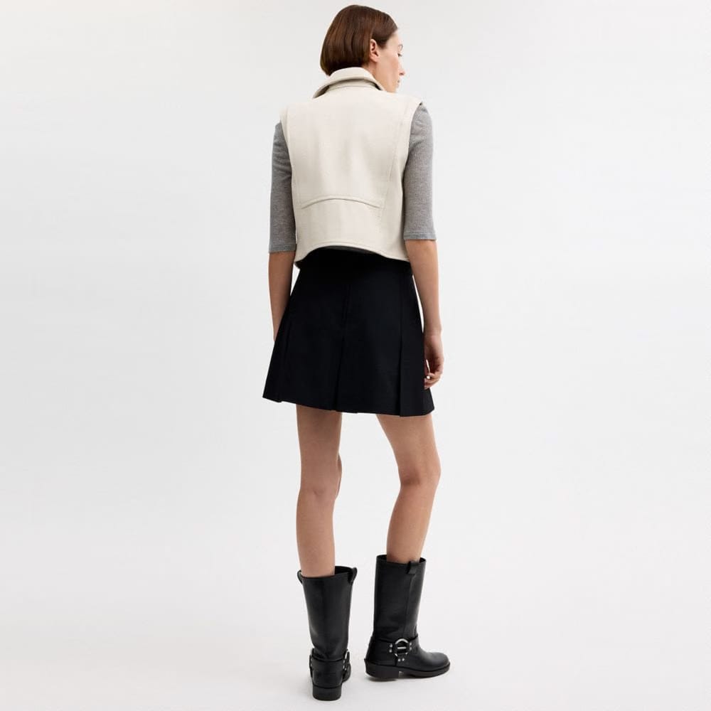Leather Moto Vest