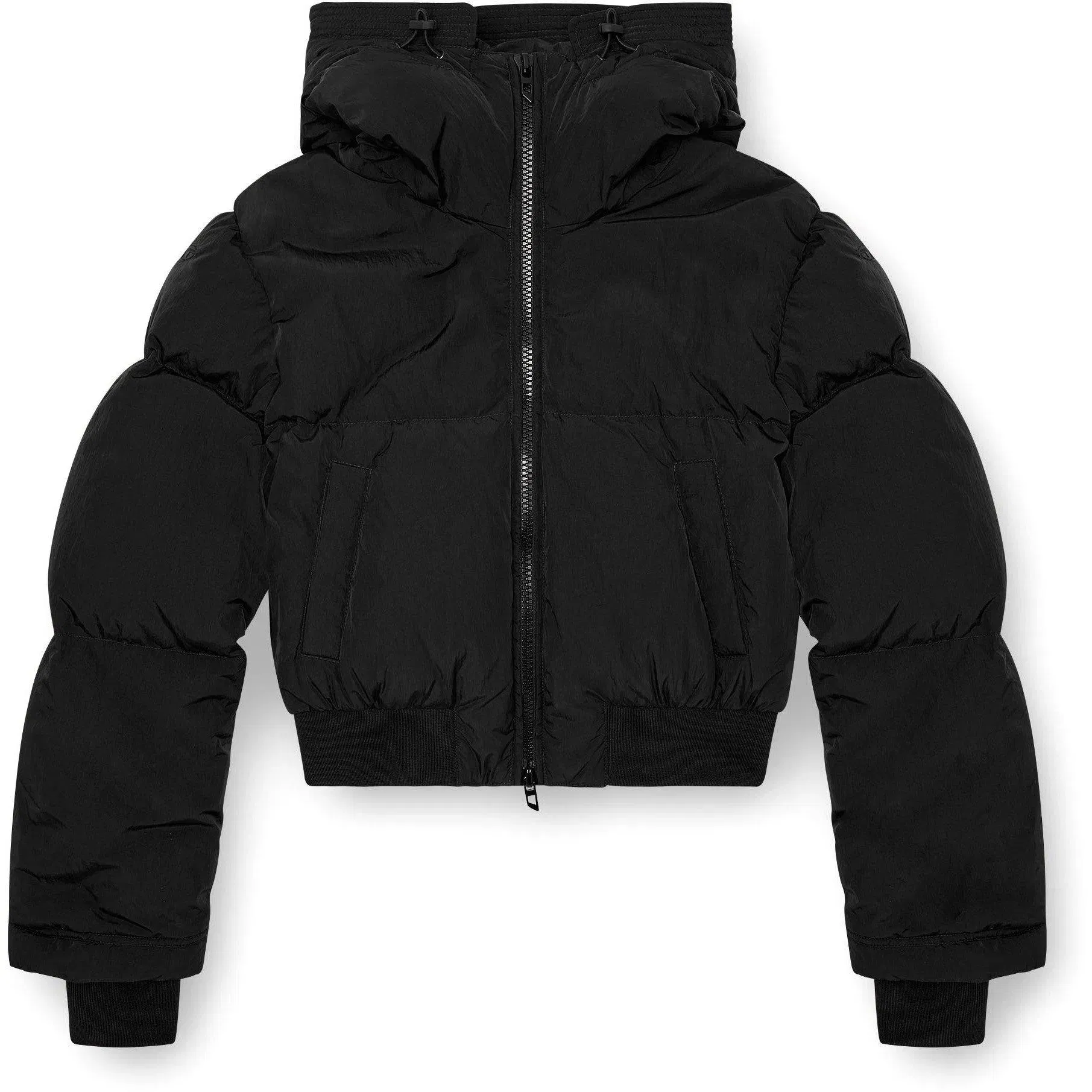 Hooded Cropped Long Sleeve Short Puffer Jacket