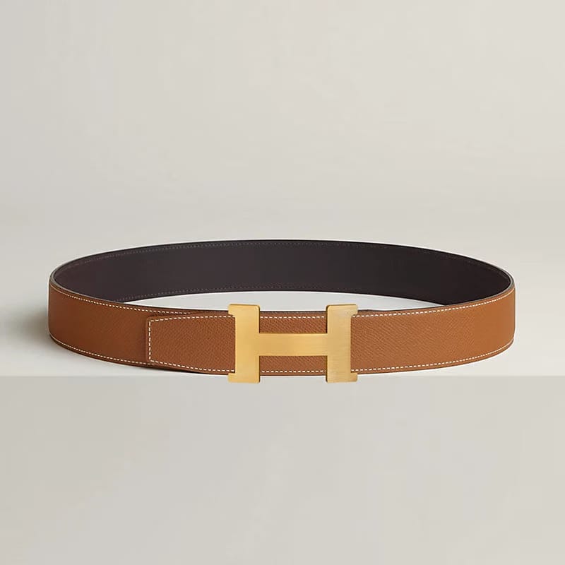 Constance belt buckle & Reversible leather strap 38 mm