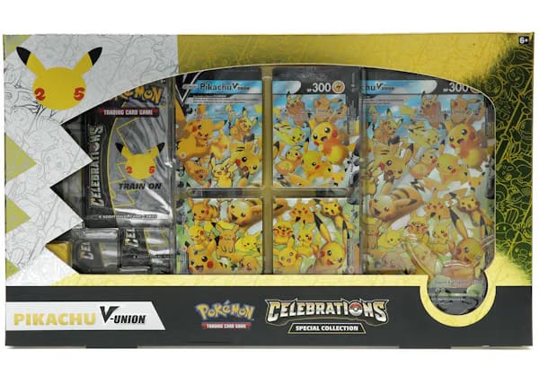 Pokemon Tcg 25Th Anniversary Celebrations Pikachu V Union Special Collection Box
