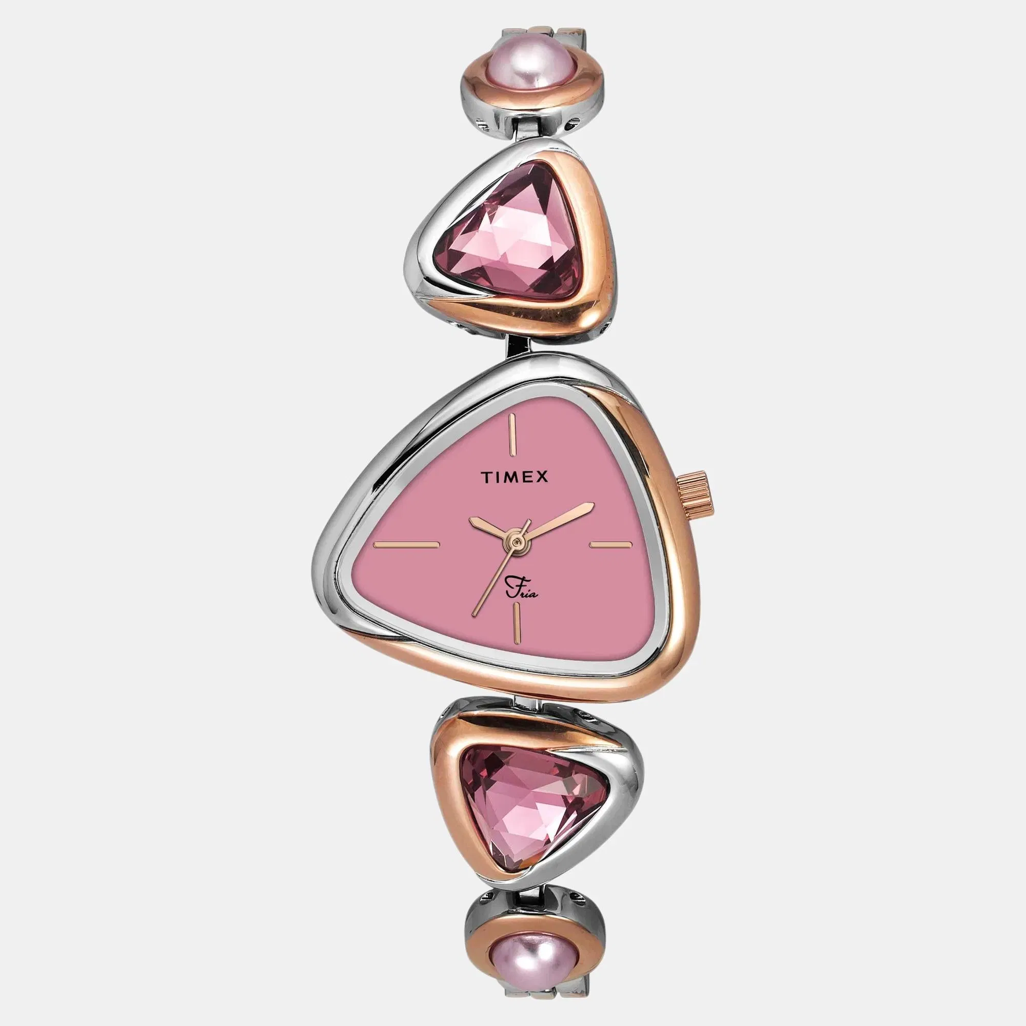 Timex Fria Women Quartz Dial Analog Brass Watch Twel17700