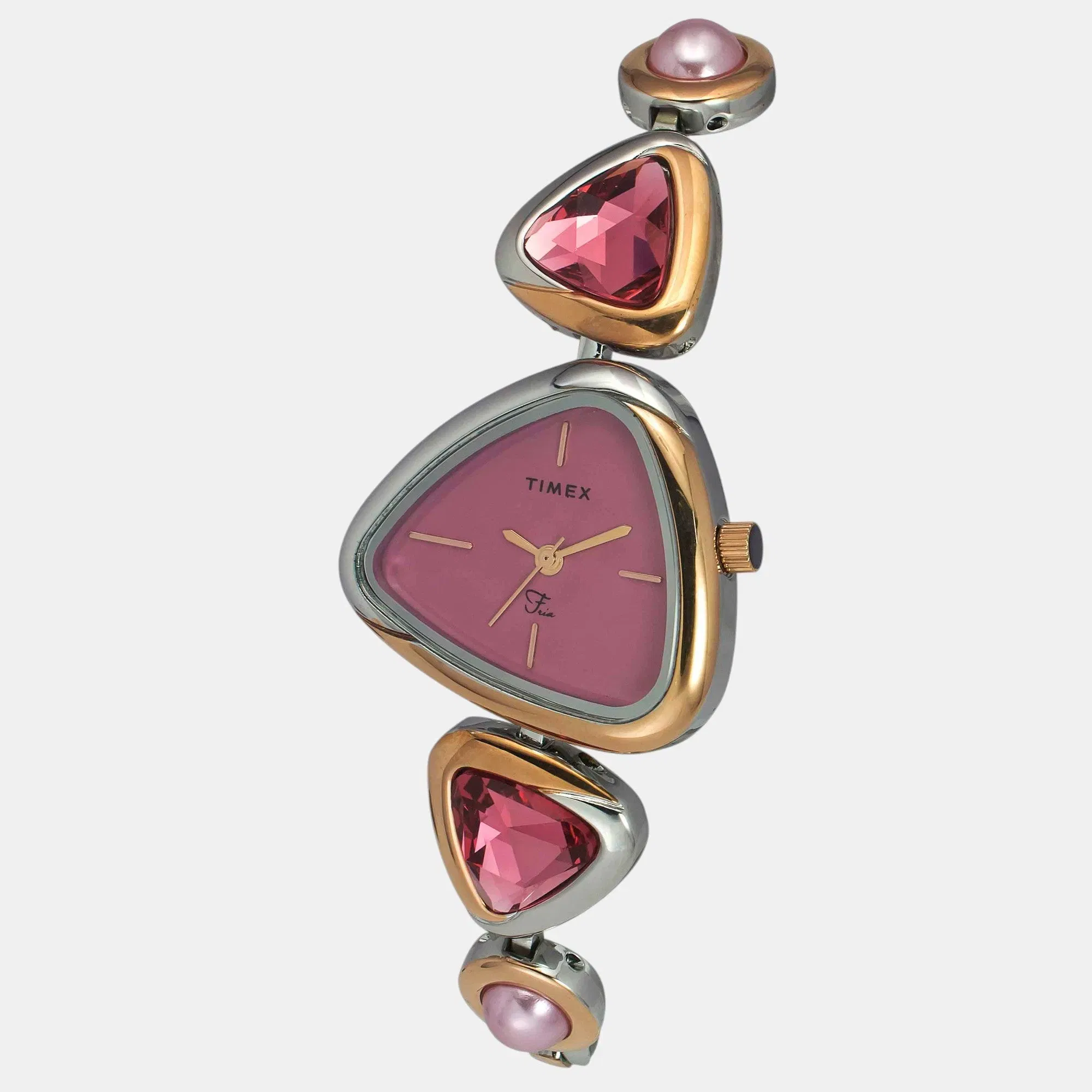 Timex Fria Women Quartz Dial Analog Brass Watch Twel17700