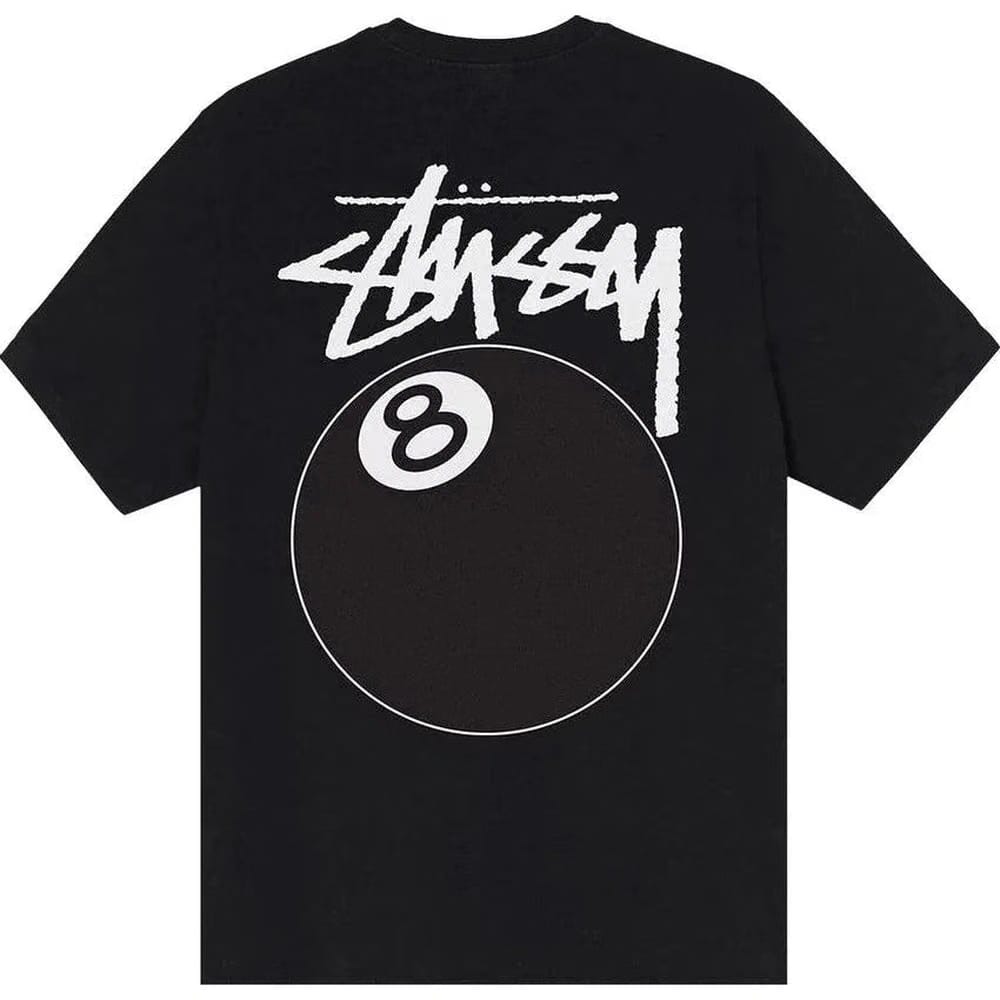 Stussy 8 Ball Pigment Dyed T-Shirt Black
