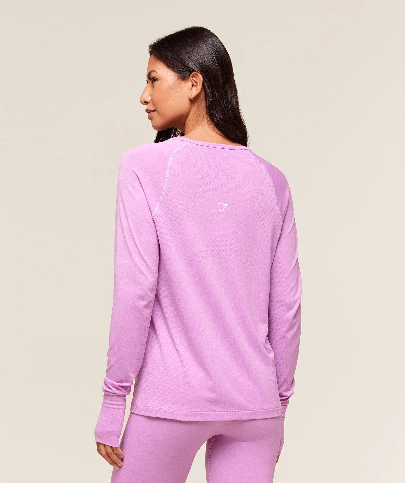 Gymshark Vital Light Long Sleeve Top - Sour Pink Marl