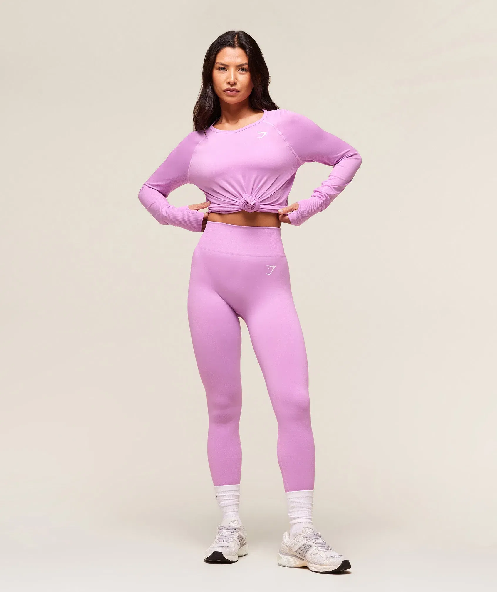 Gymshark Vital Light Long Sleeve Top - Sour Pink Marl
