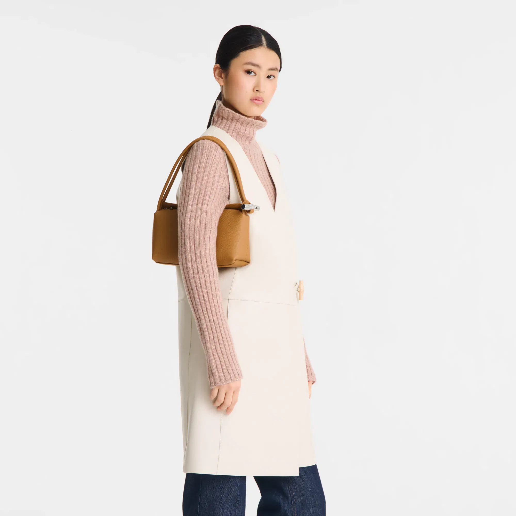 Longchamp Le Roseau M Shoulder bag Walnut