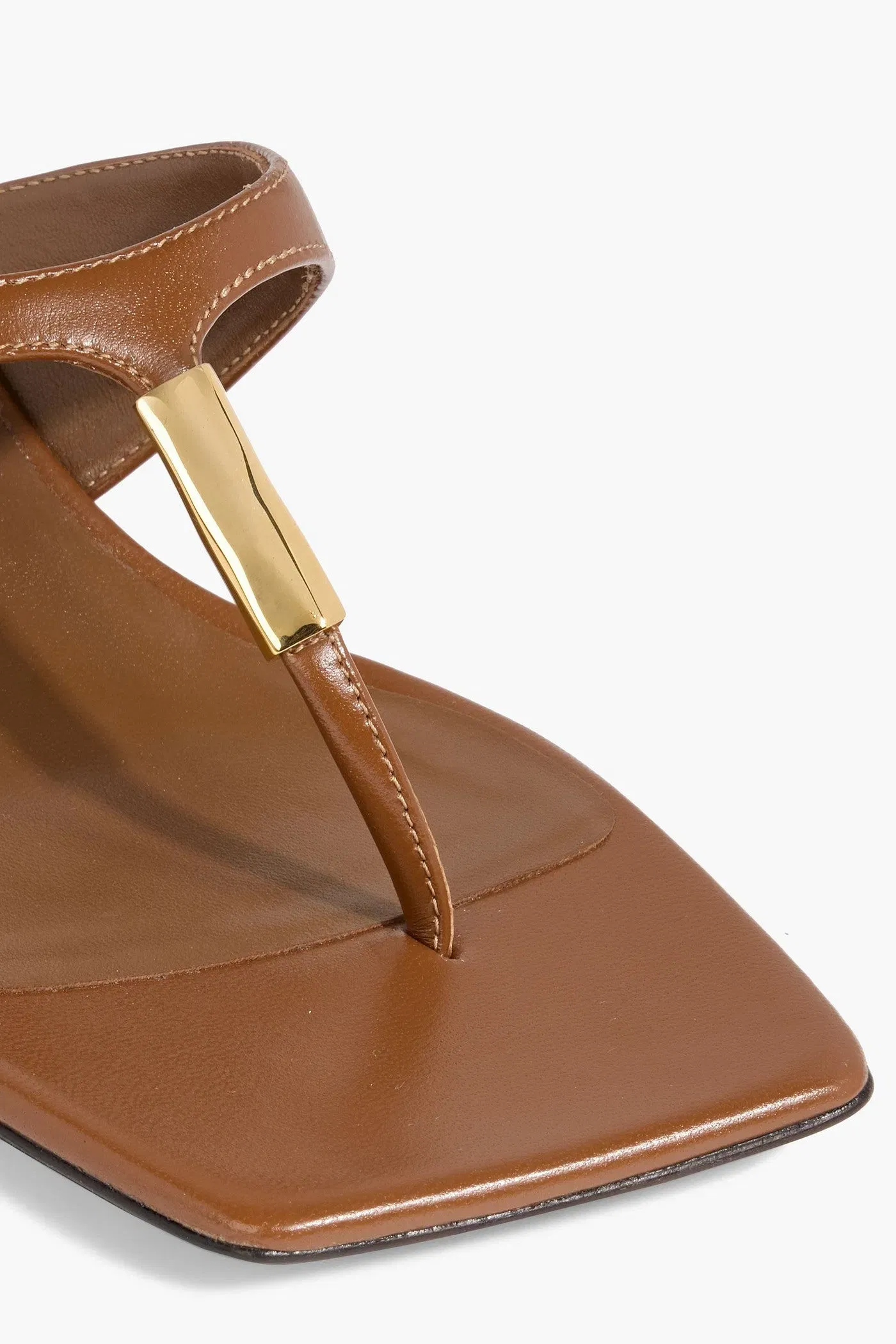 Giuseppe Zanotti Pepita 45 Embellished Leather Mules Brown Women's