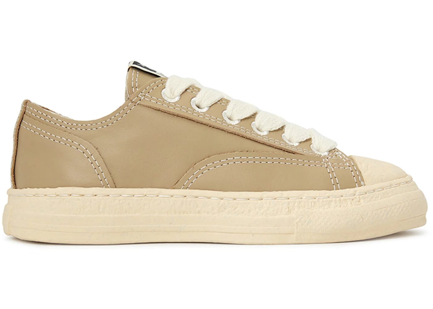 Maison Mihara Yasuhiro Trent Leather Low Beige