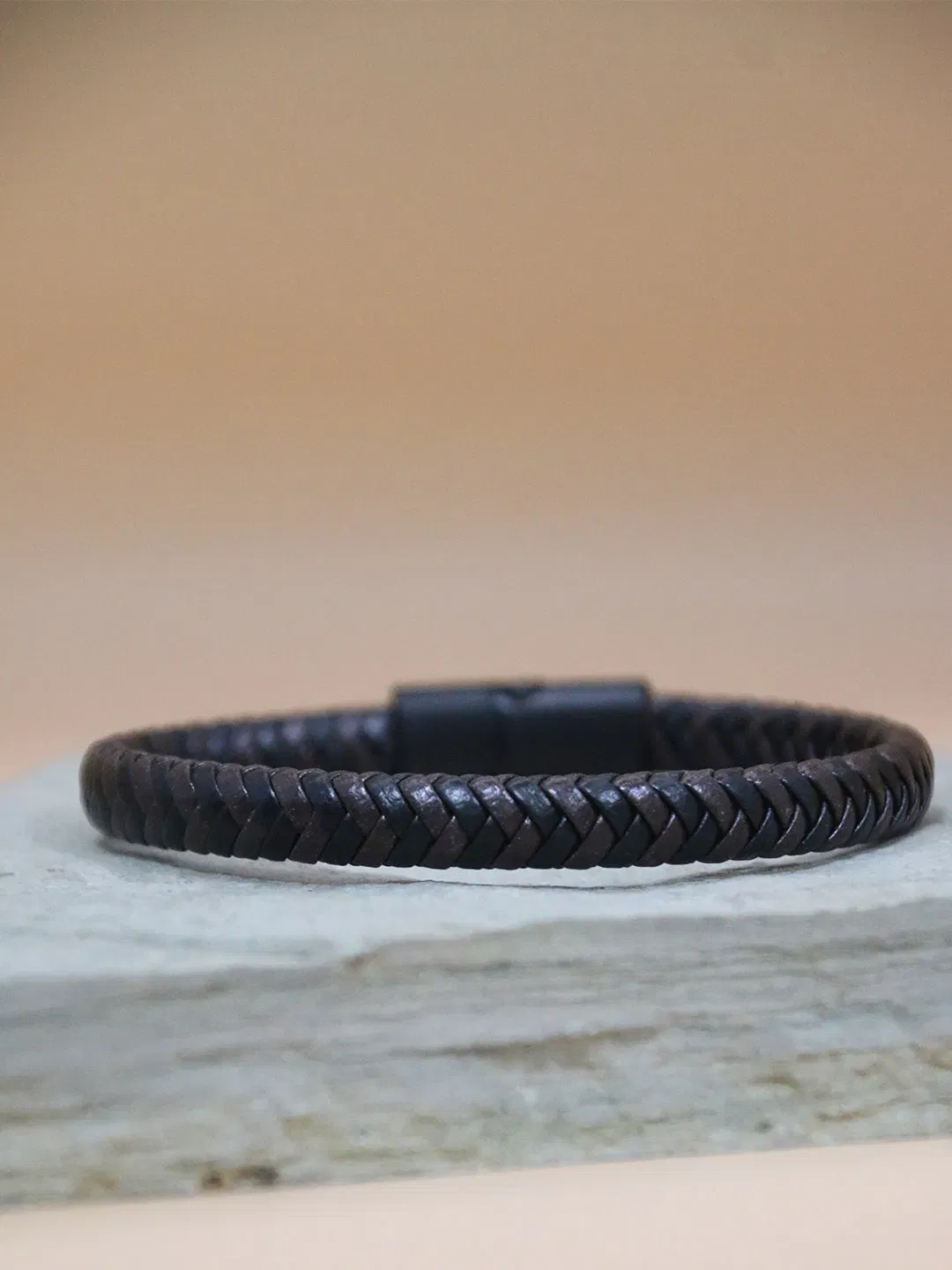 BROWN-BLACK FUSION BRACELET FOR MEN