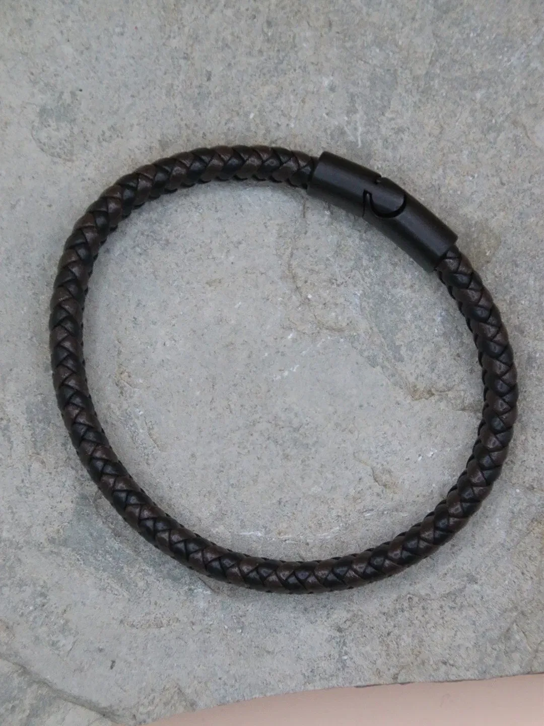 BROWN-BLACK FUSION BRACELET FOR MEN