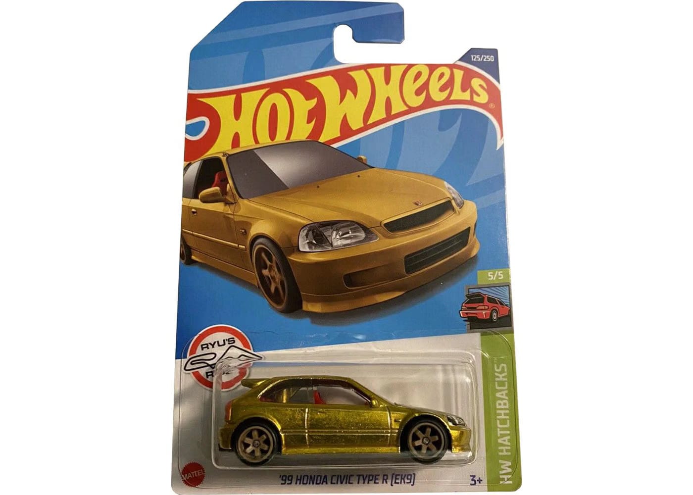 Hot Wheels Super Treasure Hunt 2022 99 Honda Civic Type R Ek9