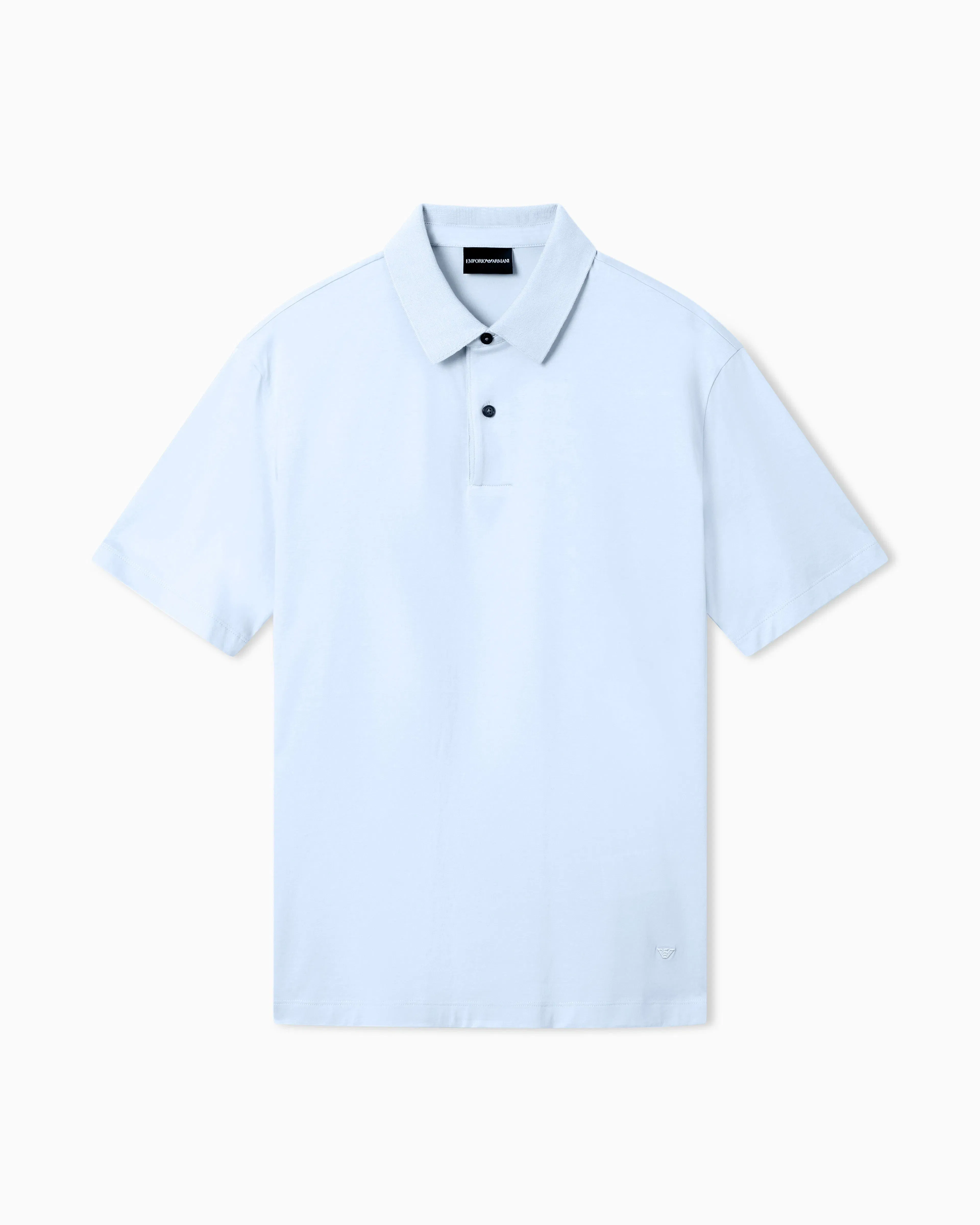 Emporio Armani Loose-fit, lightweight jersey polo shirt