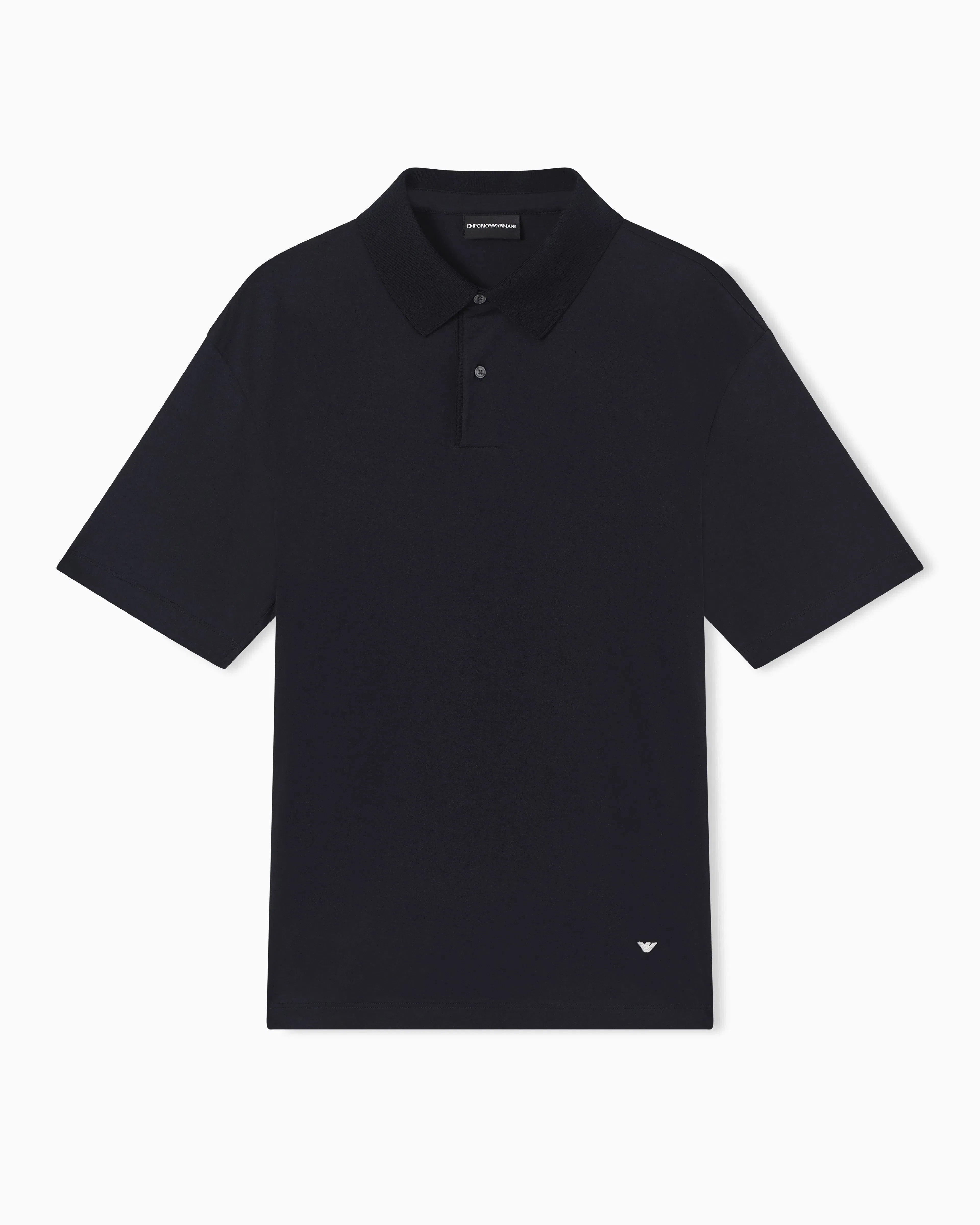 Emporio Armani Loose-fit, lightweight jersey polo shirt