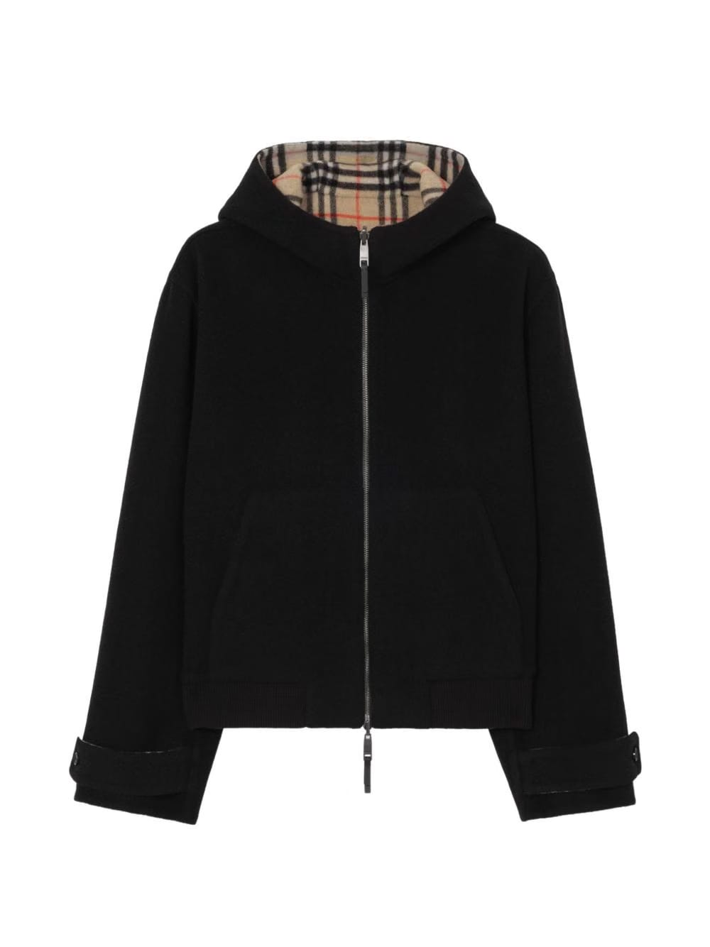 Burberry reversible wool hooded jacket
