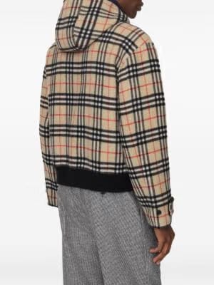 Burberry reversible wool hooded jacket