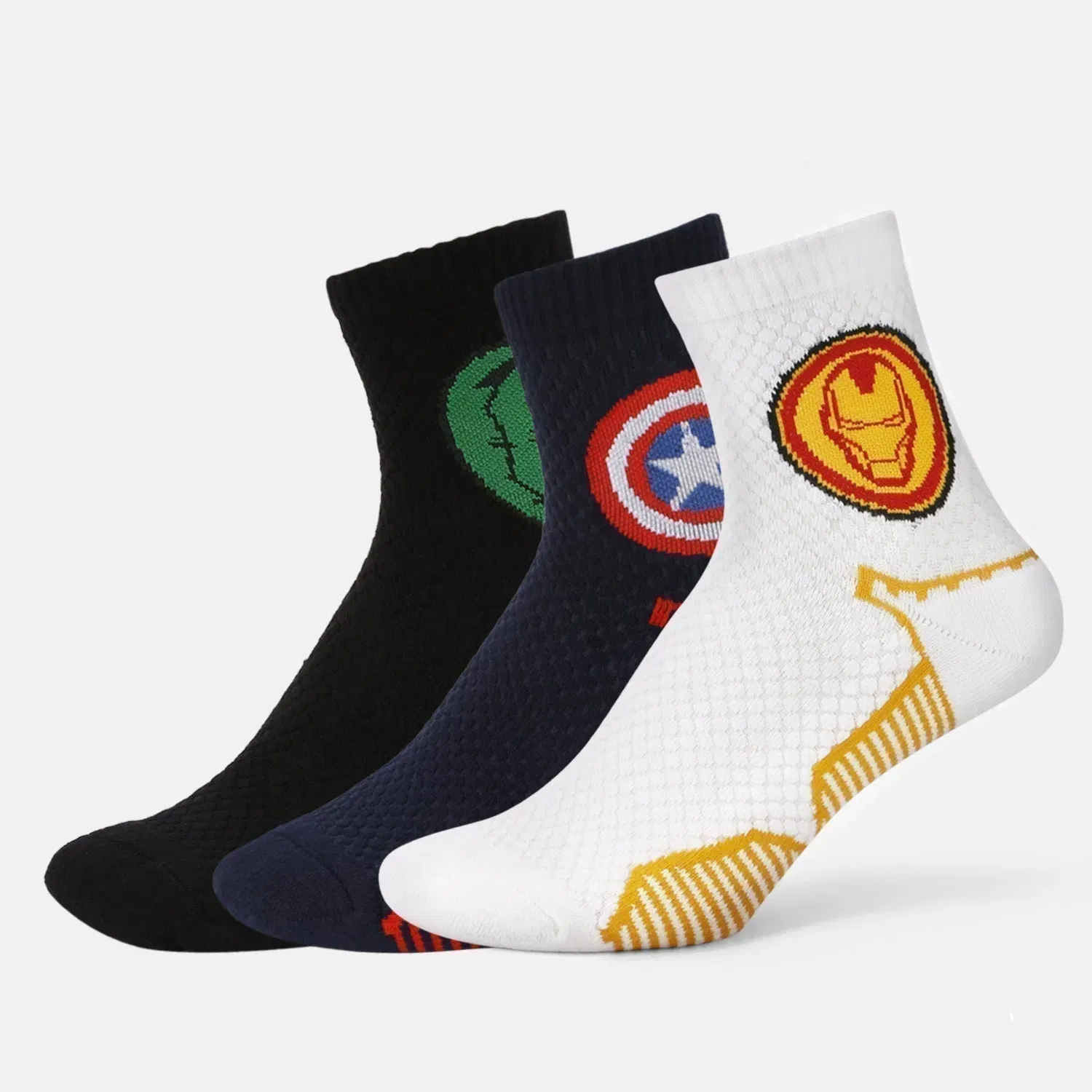 Men’s Marvel Themed Sporty High Ankle Socks