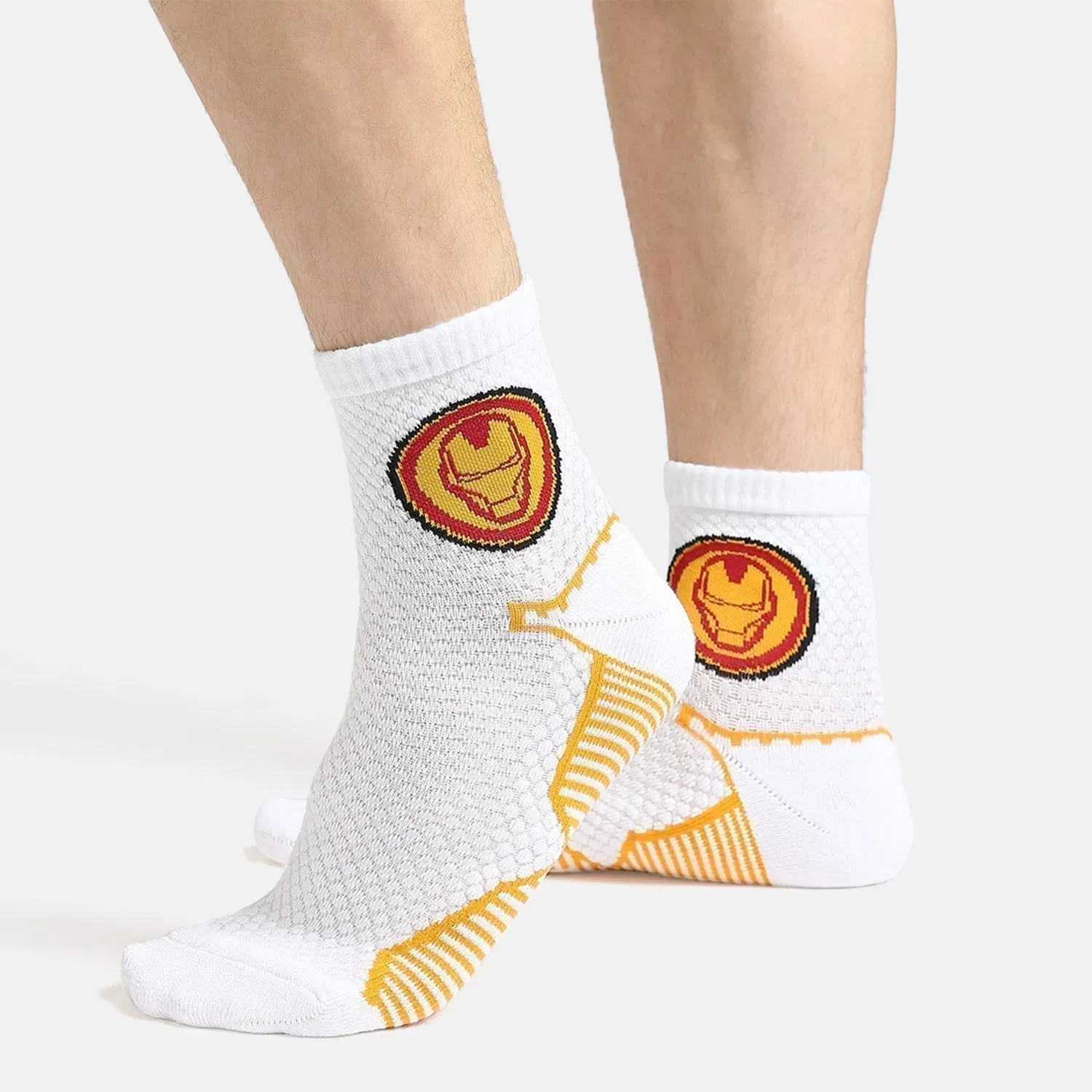 Men’s Marvel Themed Sporty High Ankle Socks