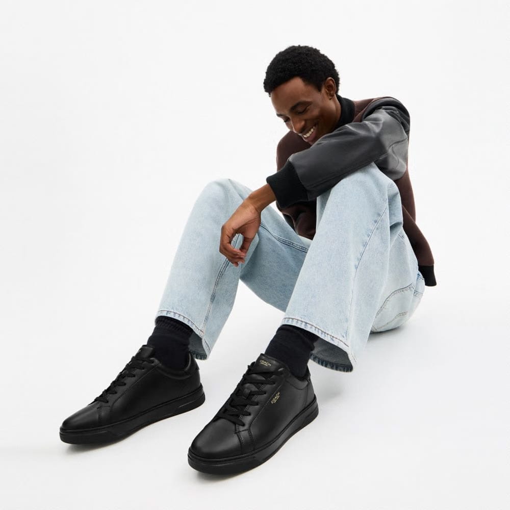 Men's Coach High Line Sneaker Black Black