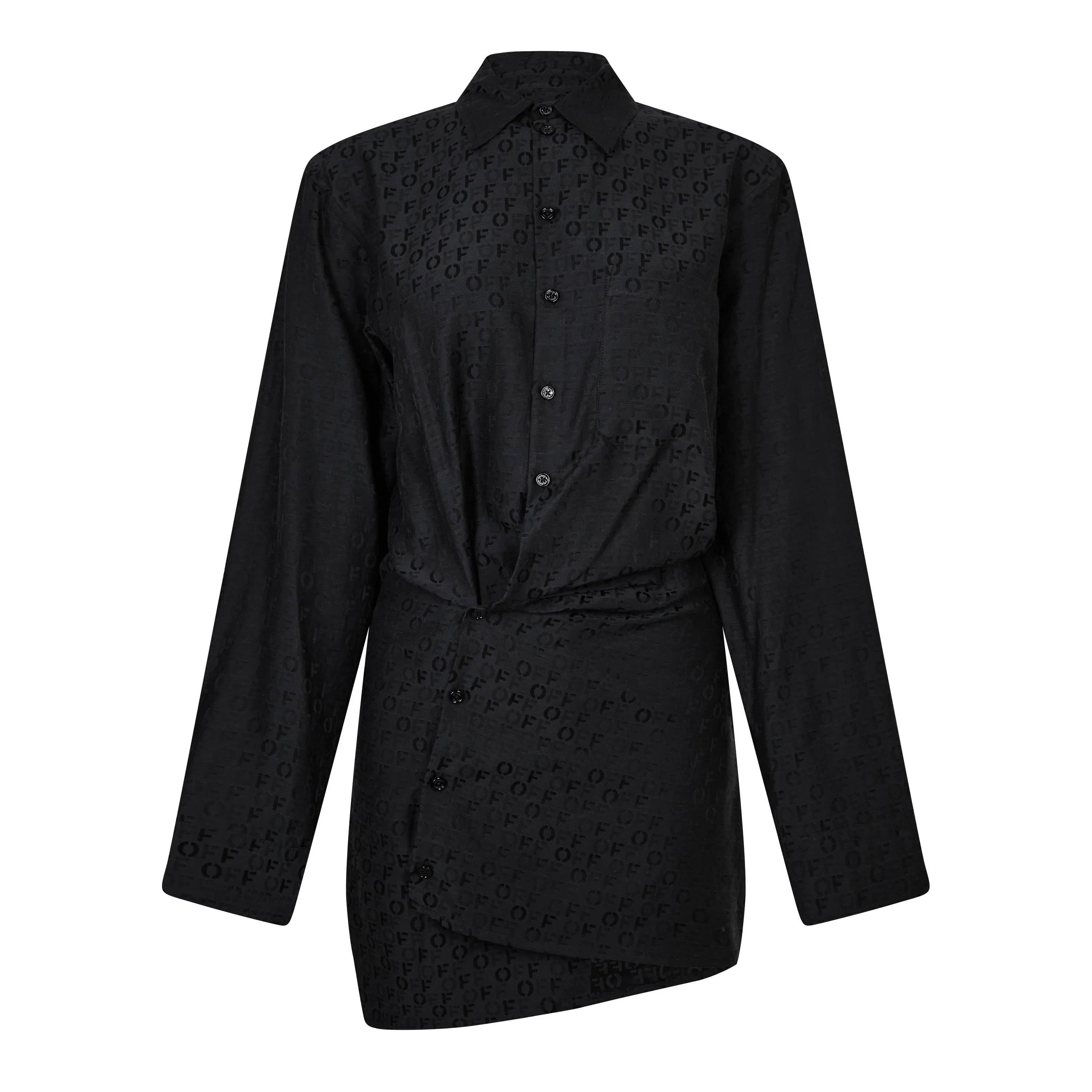 Mini Silk Shirt Dress