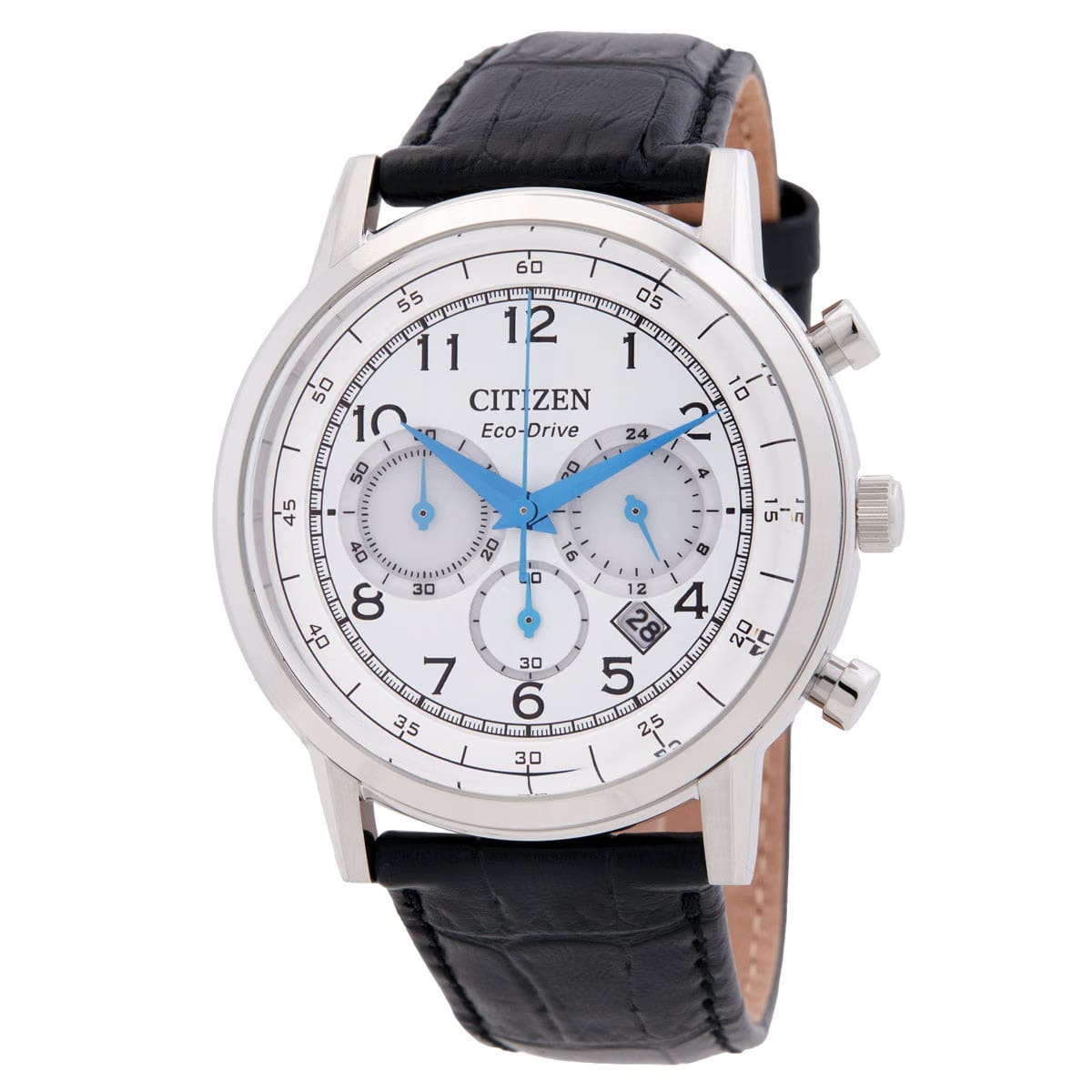 Citizen Eco-Drive Chronograph White Dial Mens Watch