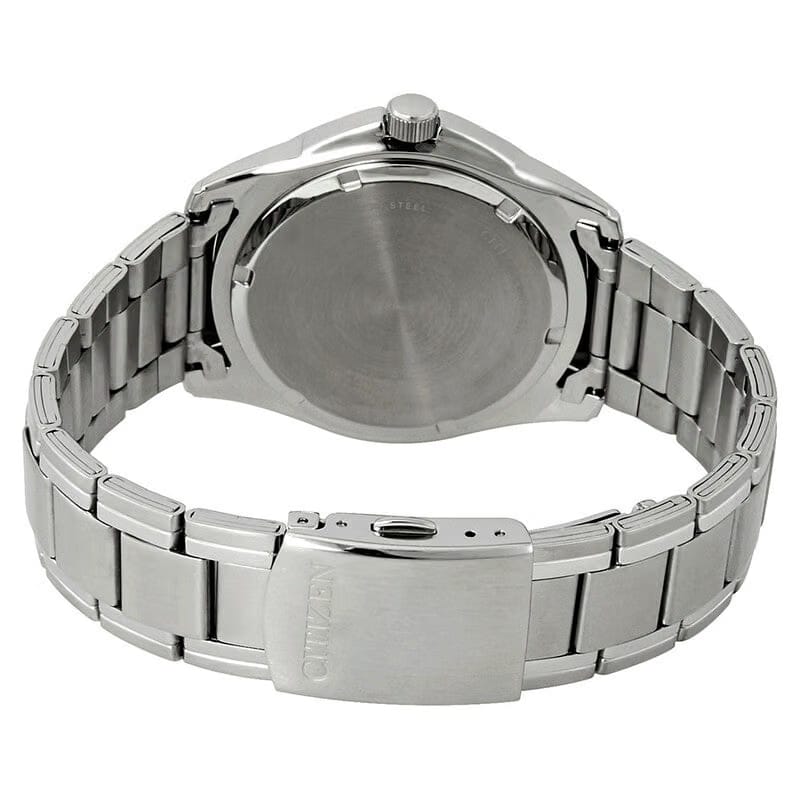 Citizen Quartz Blue Dial Stainless Steel Mens Watch