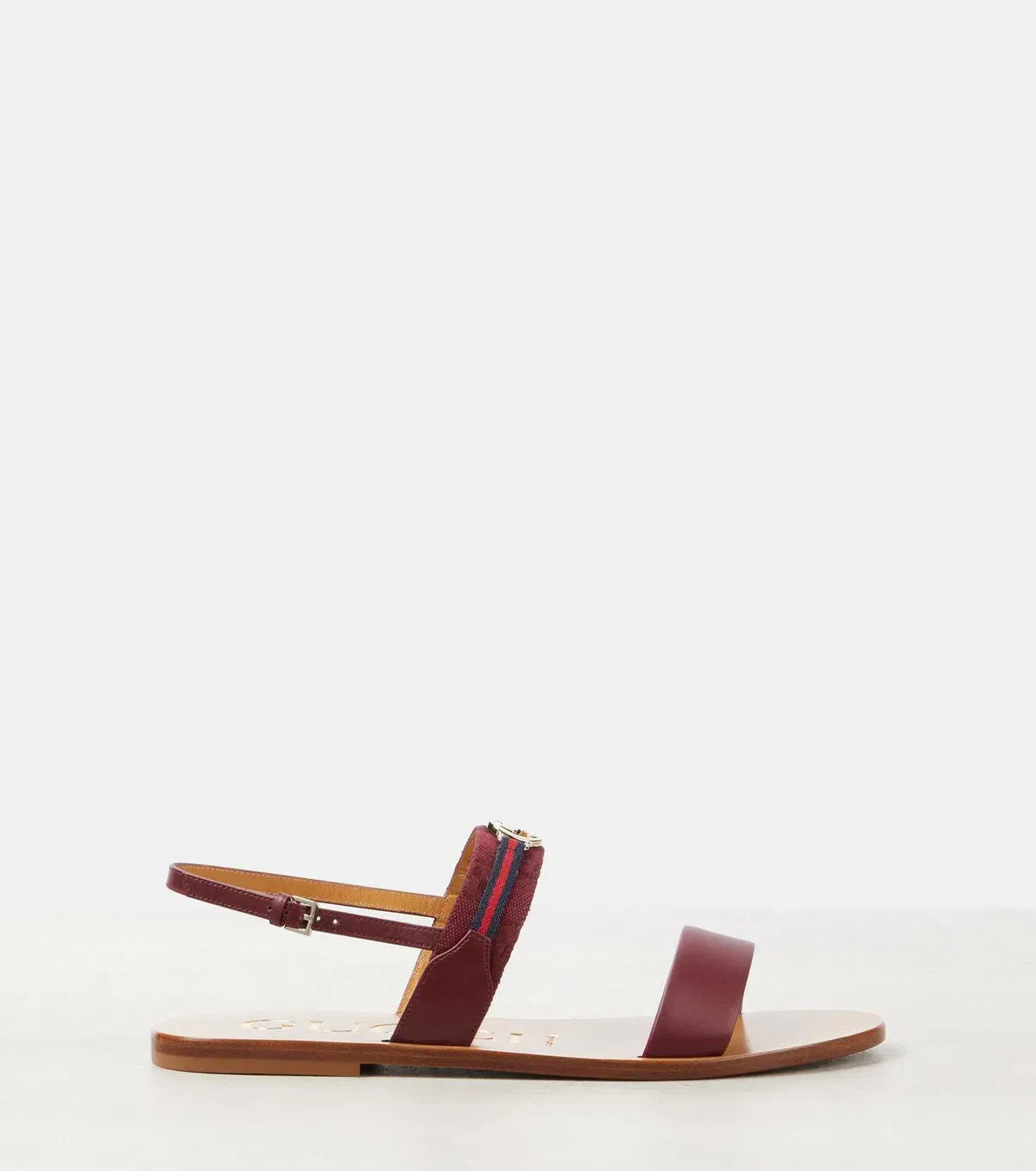 Gucci Interlocking G Web Stripe leather sandals