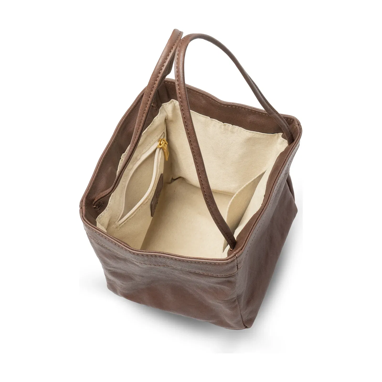 Scatto - Ladies Leather Hand Bag I Dark Brown